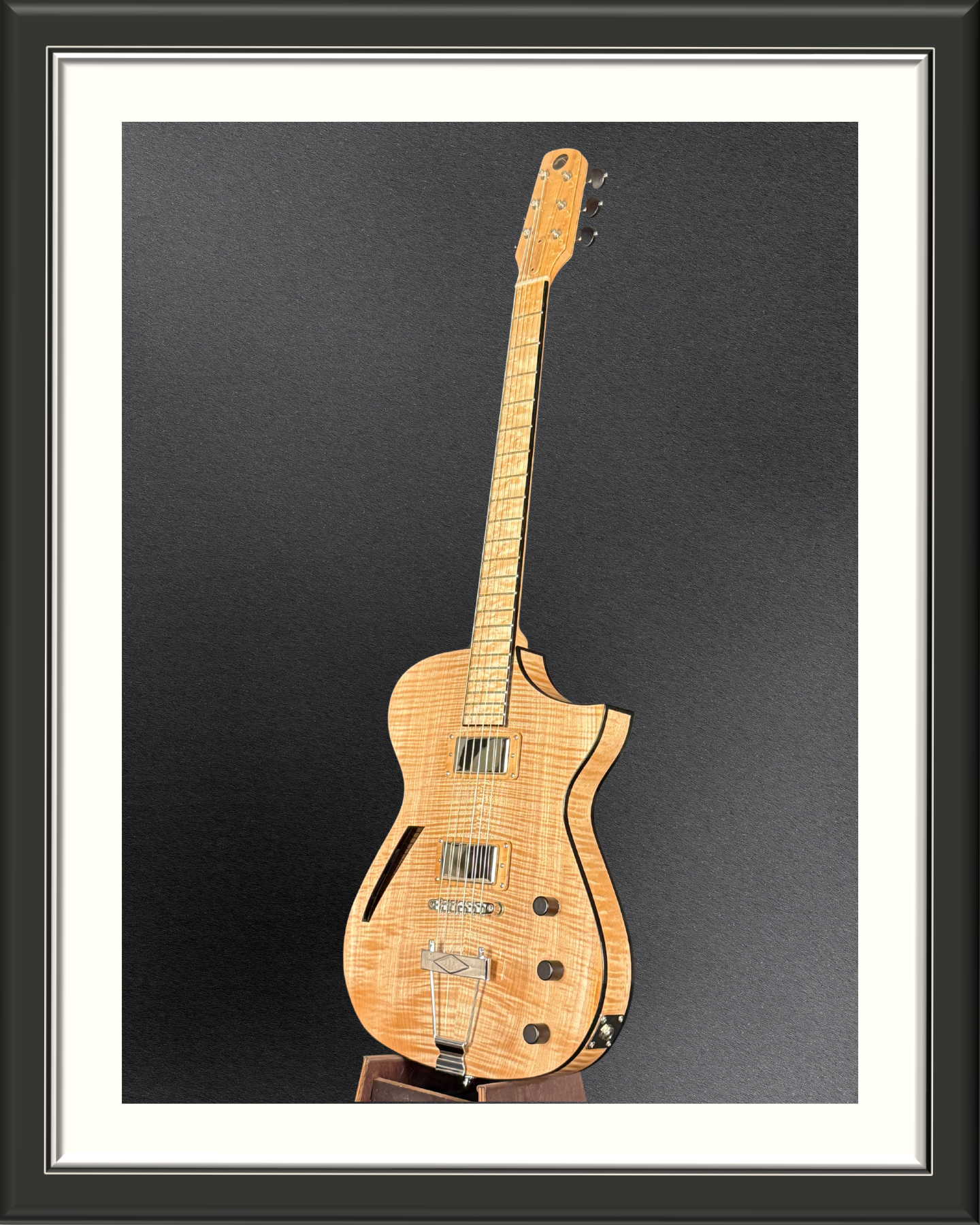 MachMachines Cuyler Model Hollow Body Electric Guitar_full front angle
