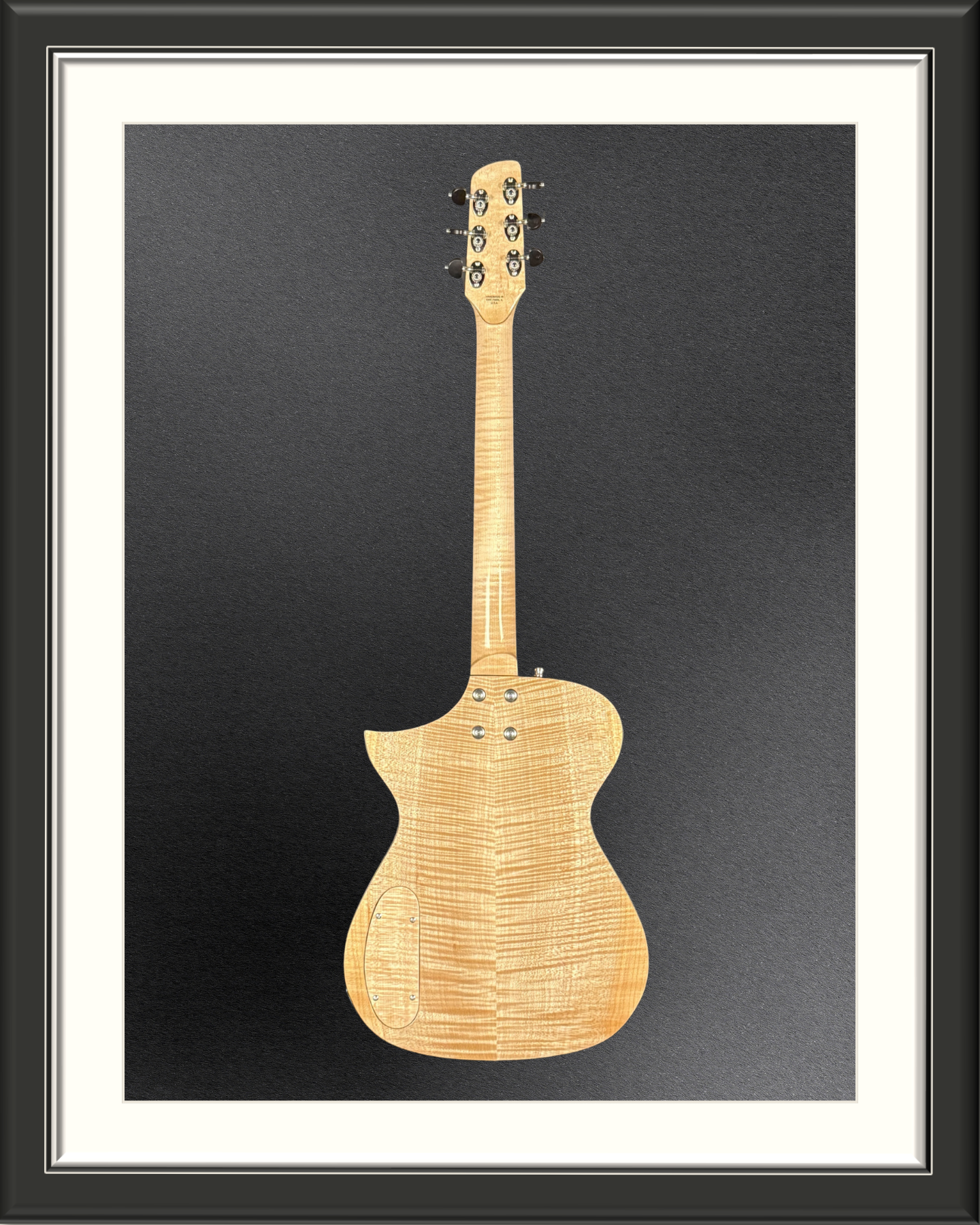 MachMachines Cuyler Model Hollow Body Electric Guitar_full back
