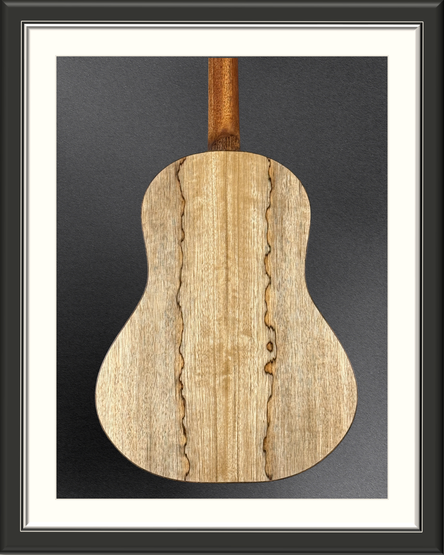 MachMachines Bell Model Acoustic Guitar in Redwood & Black Limba_back body
