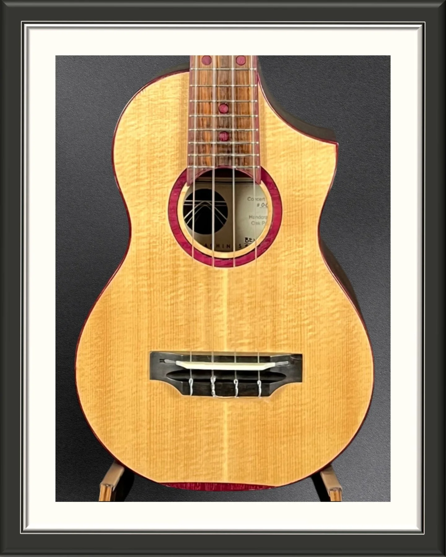 MachMachines Purple Heart Custom Ukulele_front body