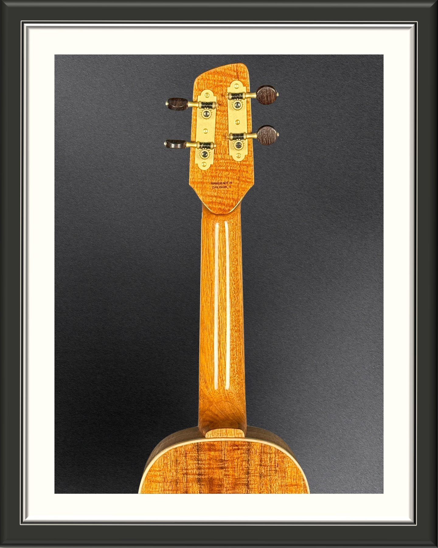 Concert ukulele neck in Honduran Mahogany
