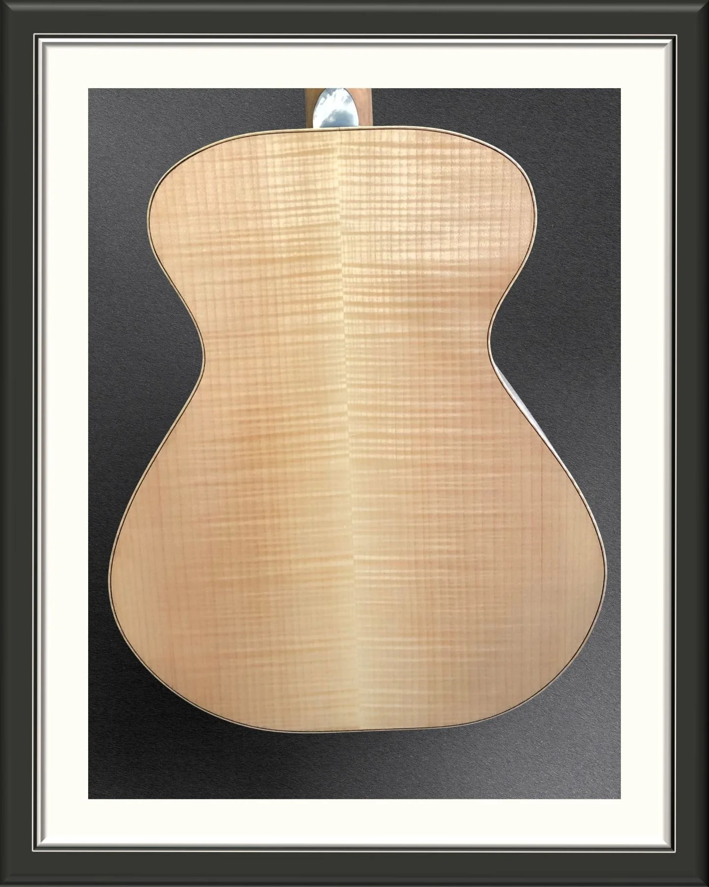 MachMachines Mizzou Tiger Acoustic OM Guitar_back body