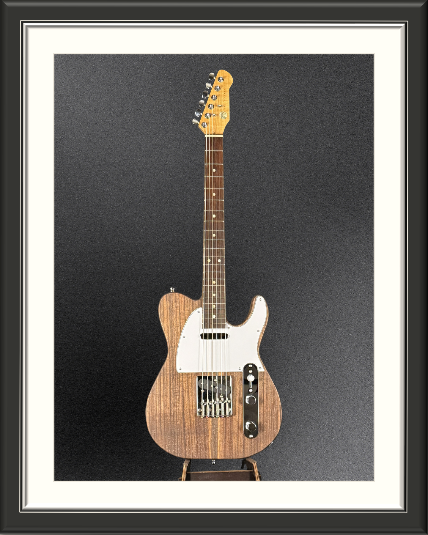 MachMachines Fellacaster Custom Electric Guitar_full front white pickguard