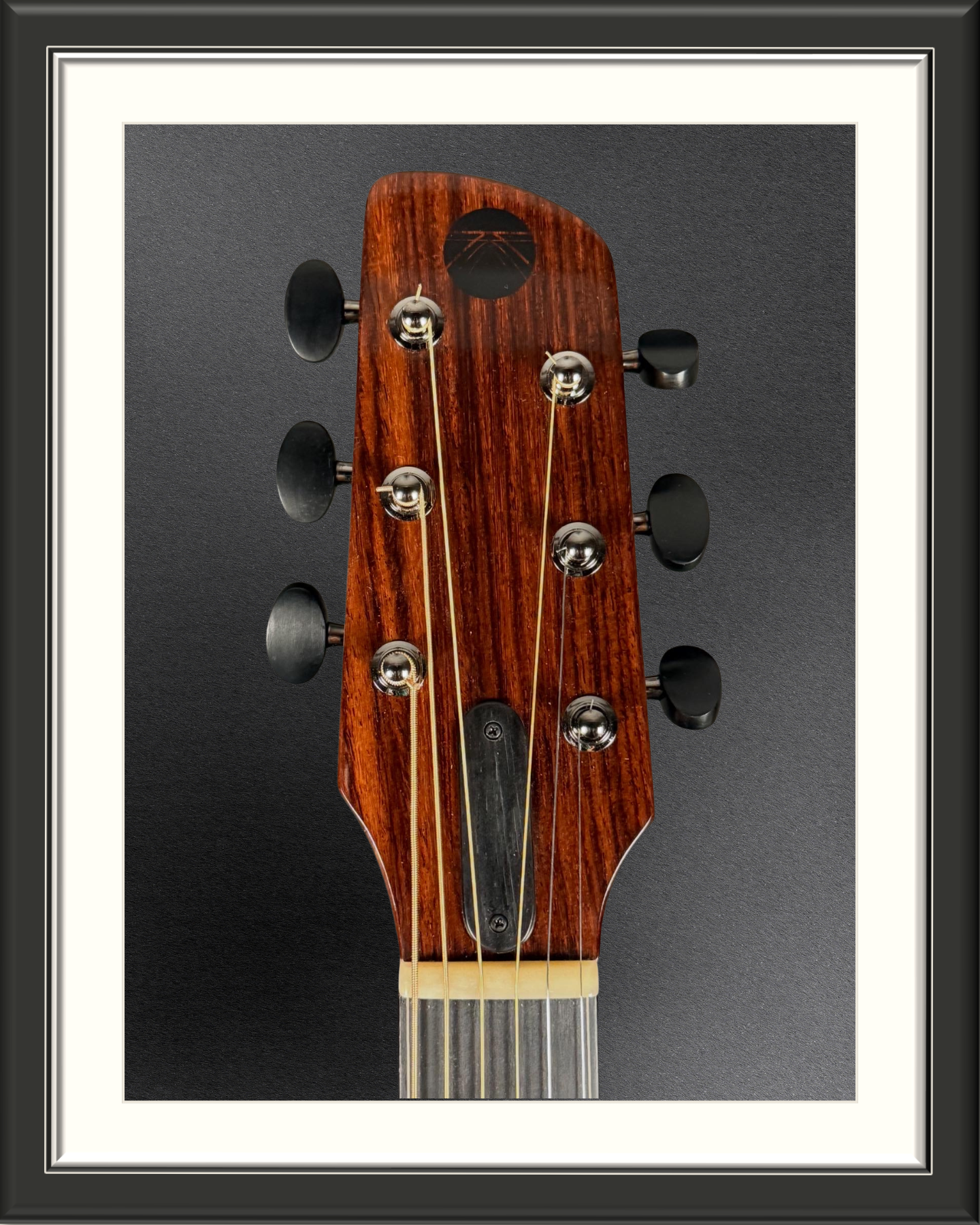 MachMachines Plymouth Model Acoustic Guitar in Sitka Spruce & Hawaiian Koa_headstock front