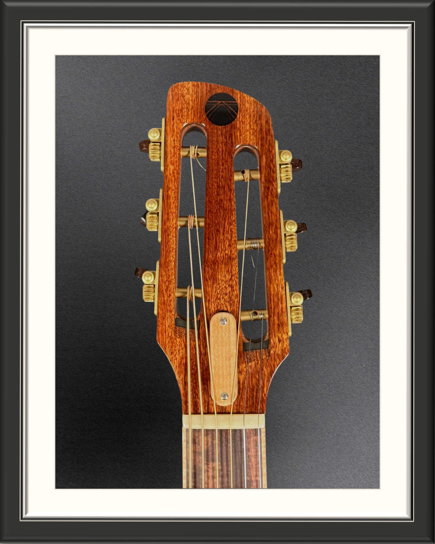 MachMachines Bell Model Acoustic Guitar in Port Orford Cedar & Tasmanian Blackwood_headstock front