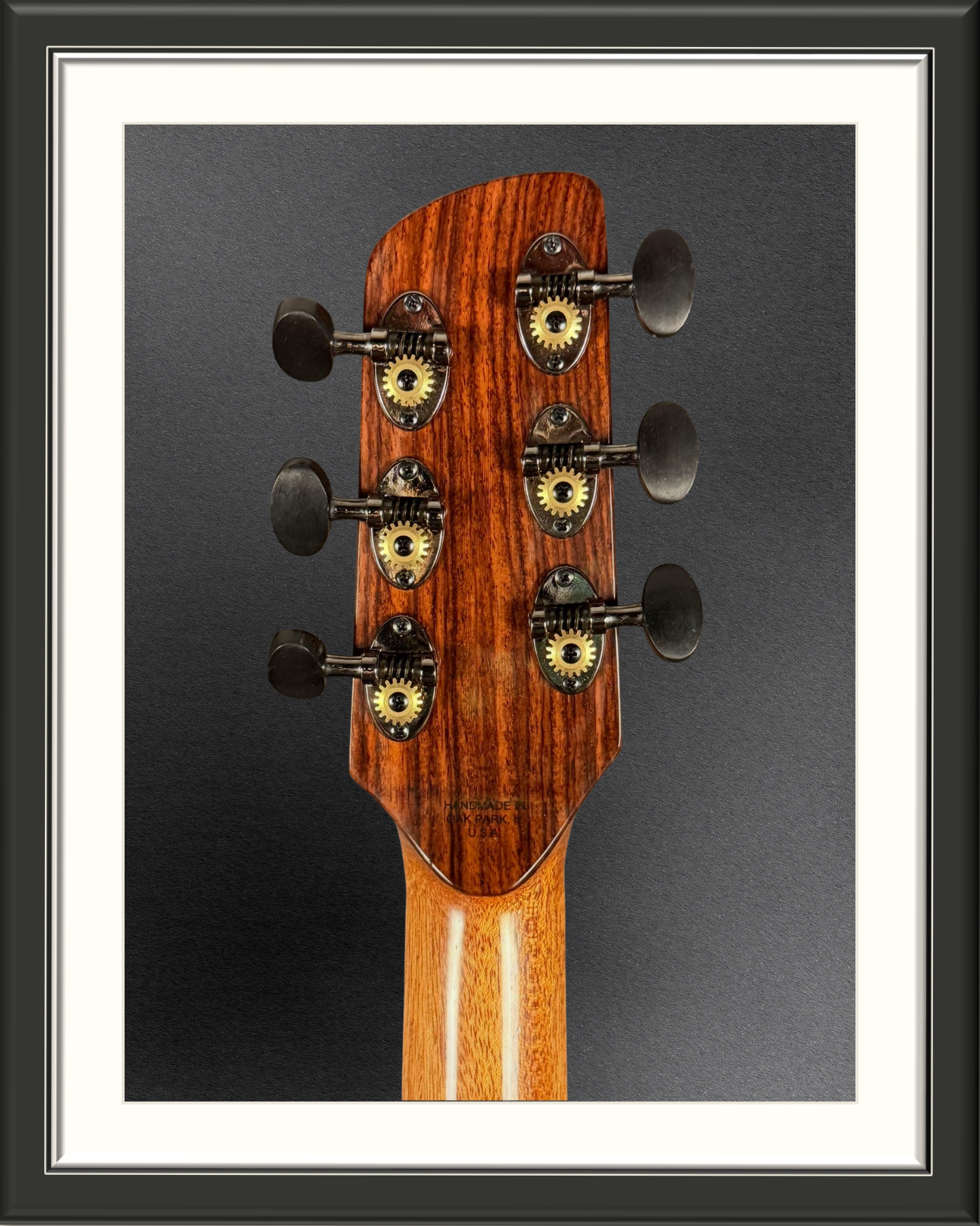 MachMachines Plymouth Model Acoustic Guitar in Sitka Spruce & Hawaiian Koa_headstock back