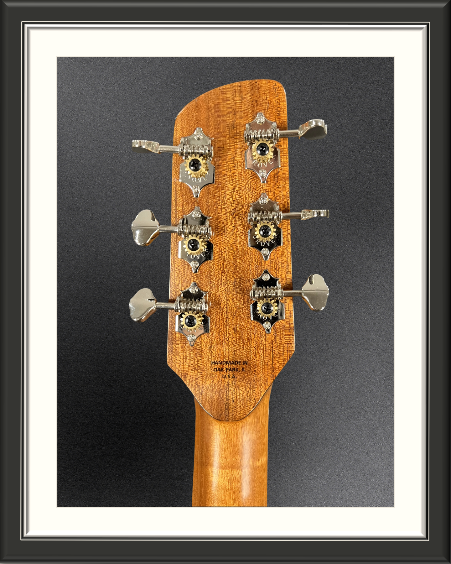 MachMachines Plymouth Model Acoustic Guitar in Honduran Mahogany_headstock back