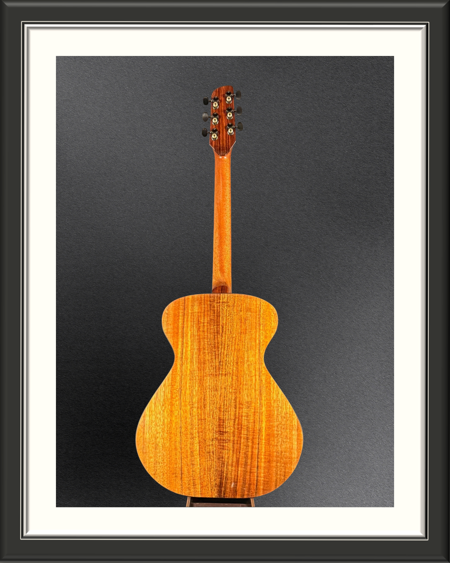MachMachines Plymouth Model Acoustic Guitar in Sitka Spruce & Hawaiian Koa_full back