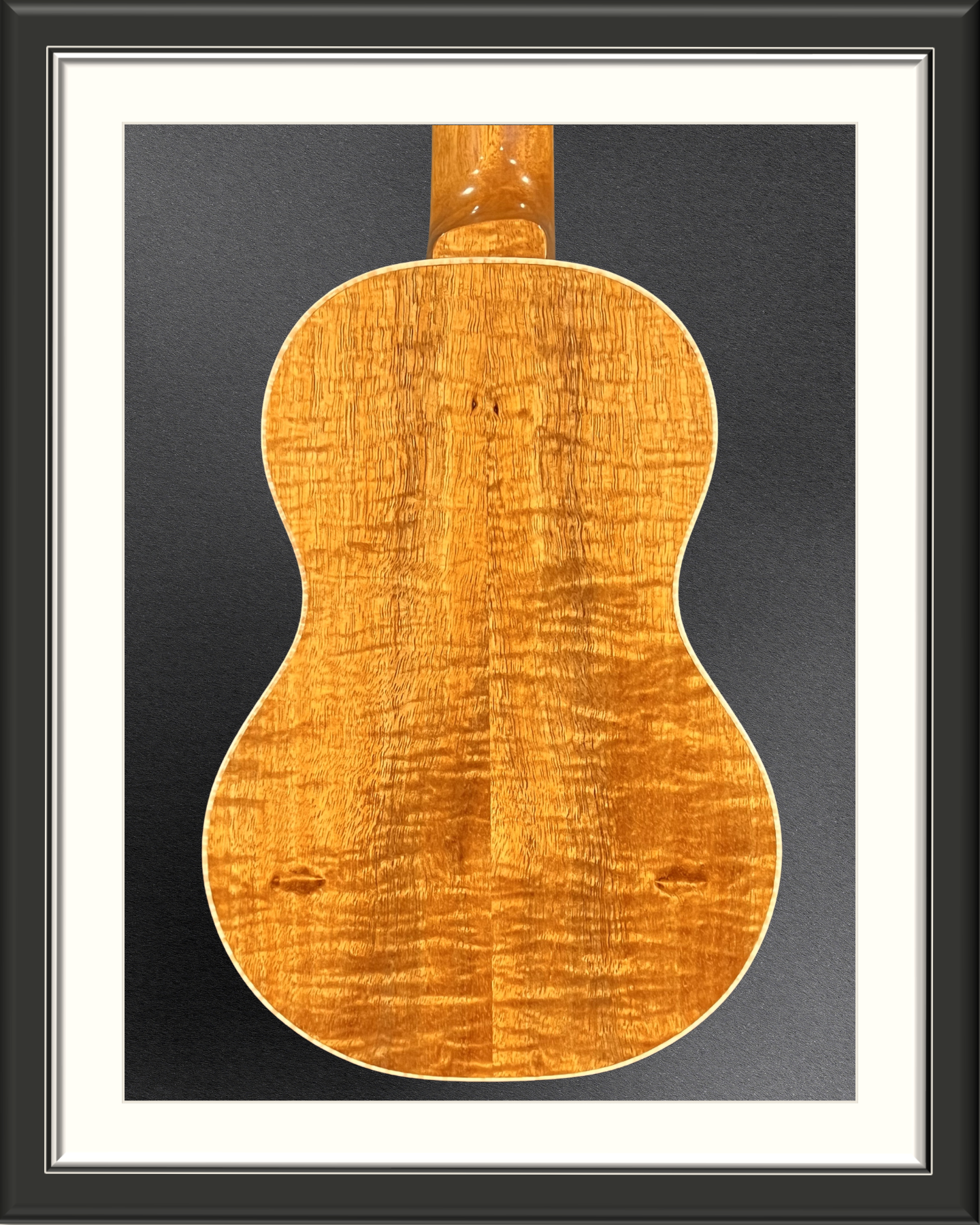 MachMachines Merit Custom Ukulele in Koa_back body