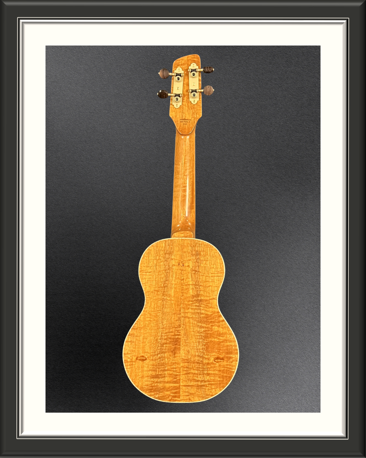 MachMachines Merit Custom Ukulele in Koa_full back
