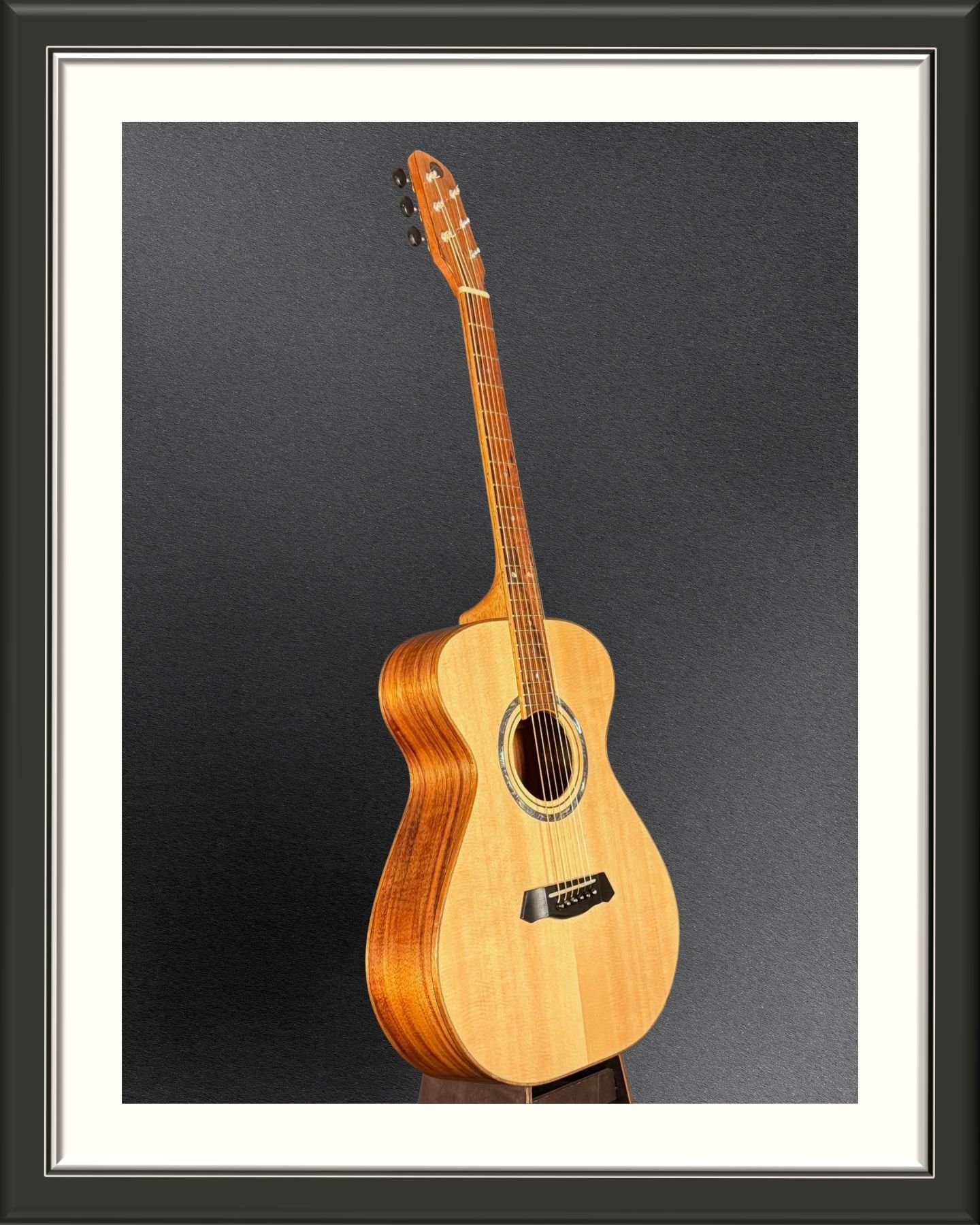 MachMachines Custom Acoustic OM Guitar 2025_full front angle
