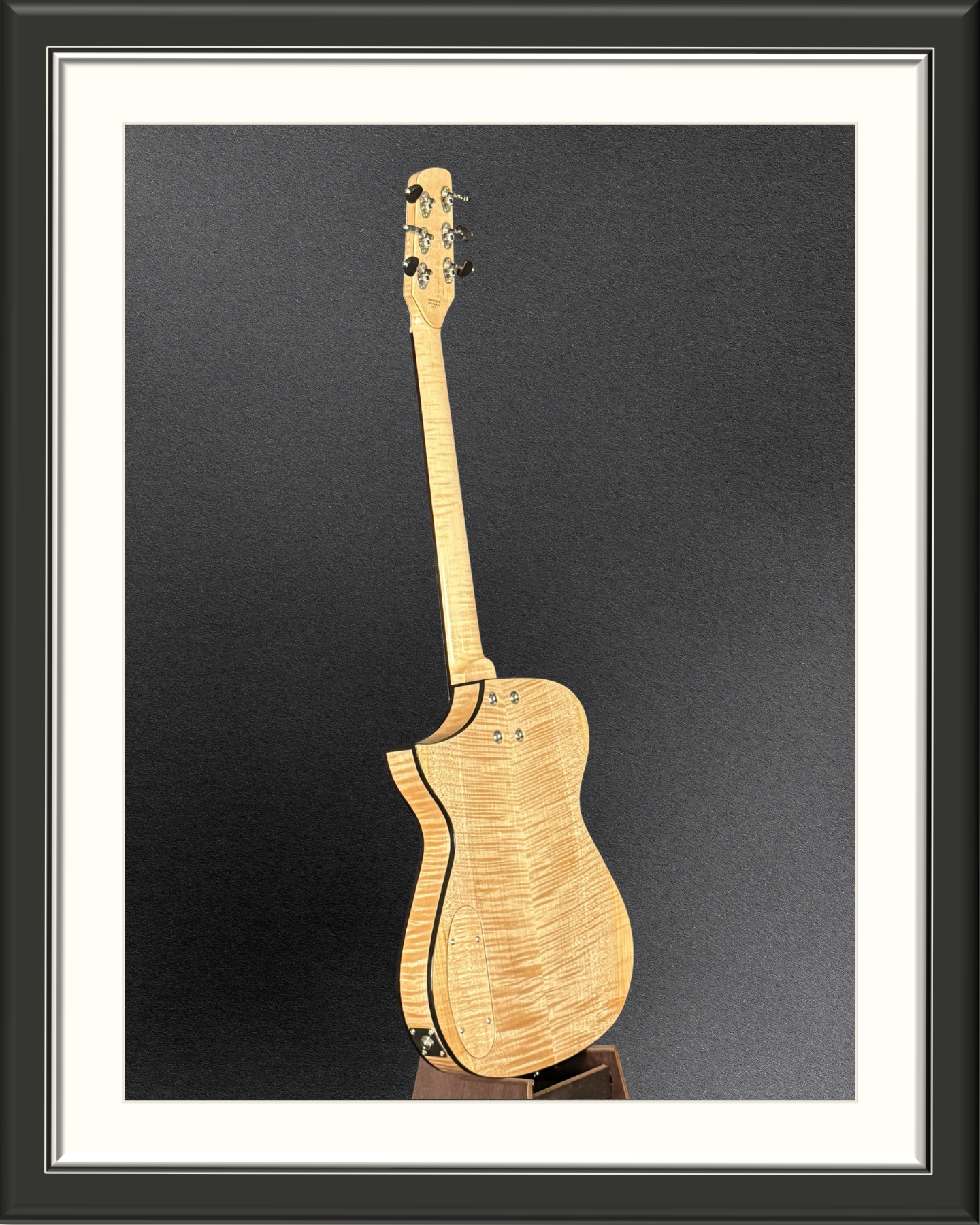 MachMachines Cuyler Model Hollow Body Electric Guitar_full back angle