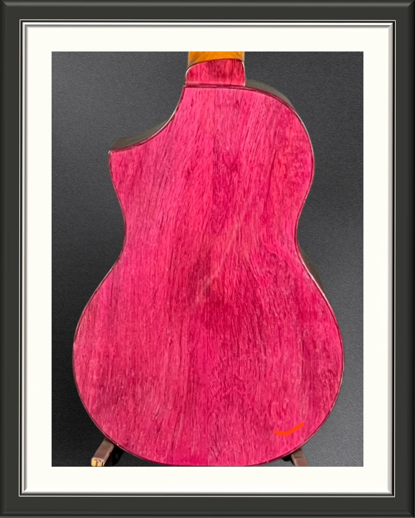 MachMachines Purple Heart Custom Ukulele_back body