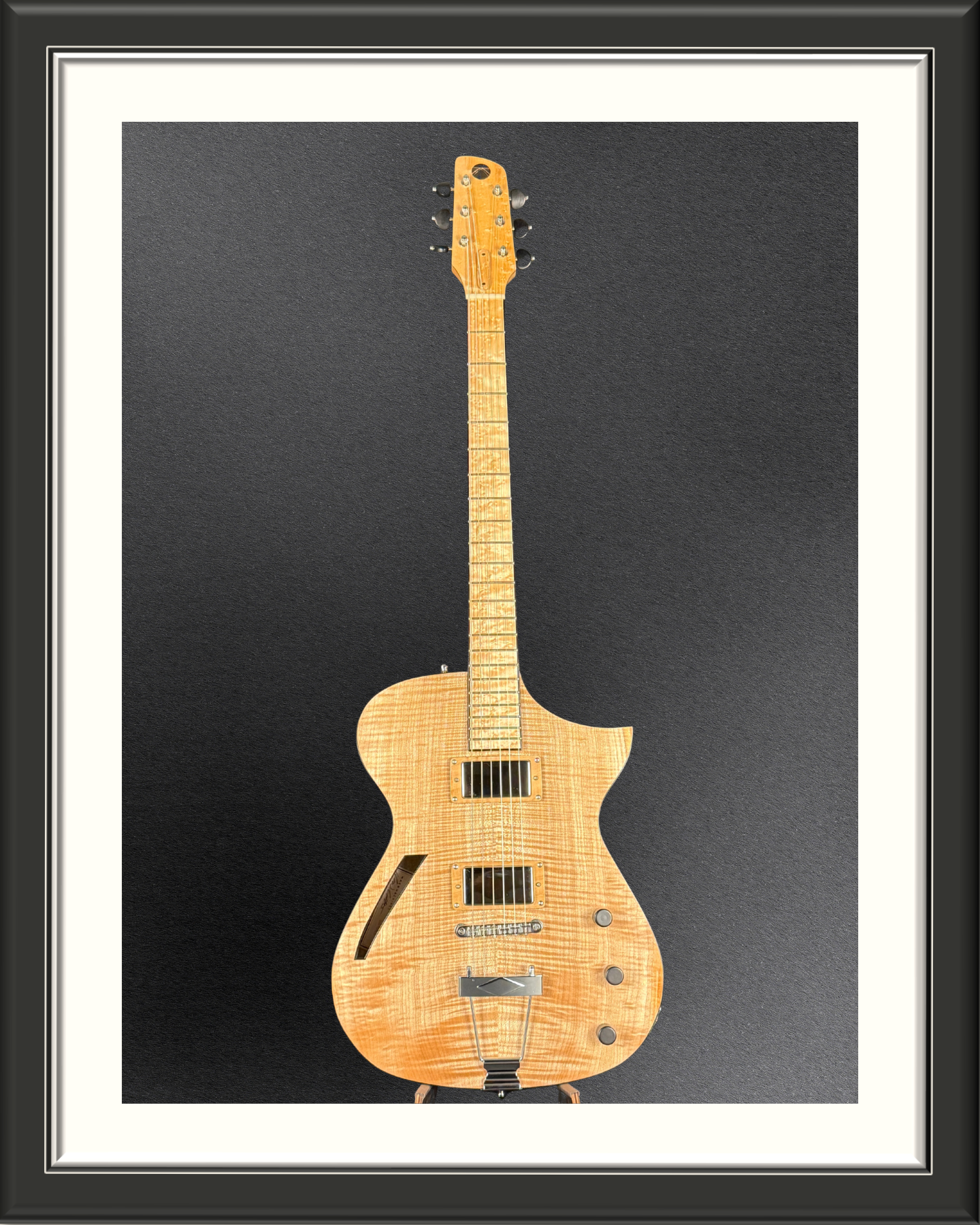 MachMachines Cuyler Model Hollow Body Electric Guitar_full front
