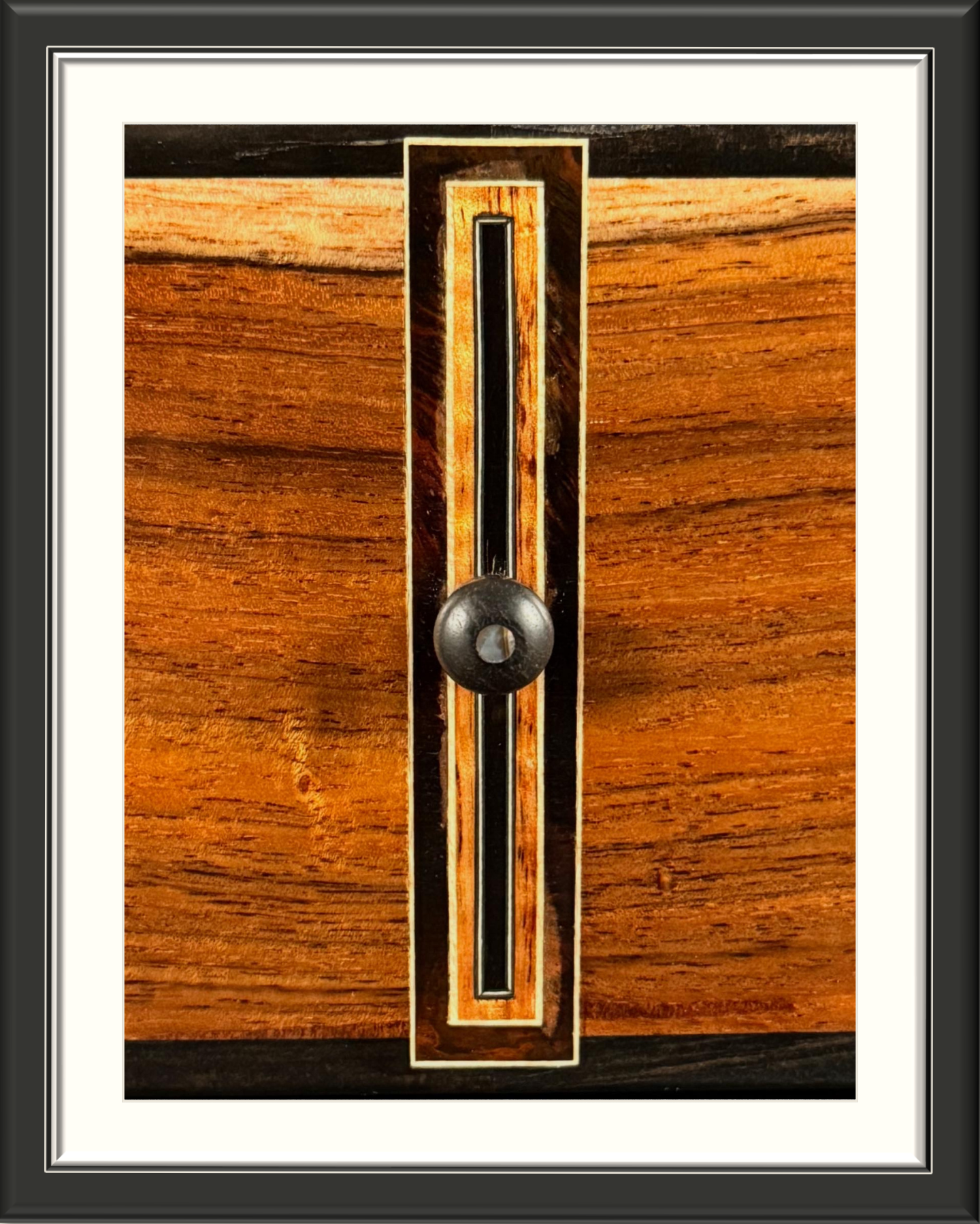 MachMachines Plymouth Model Acoustic Guitar in Sitka Spruce & Hawaiian Koa_end graft