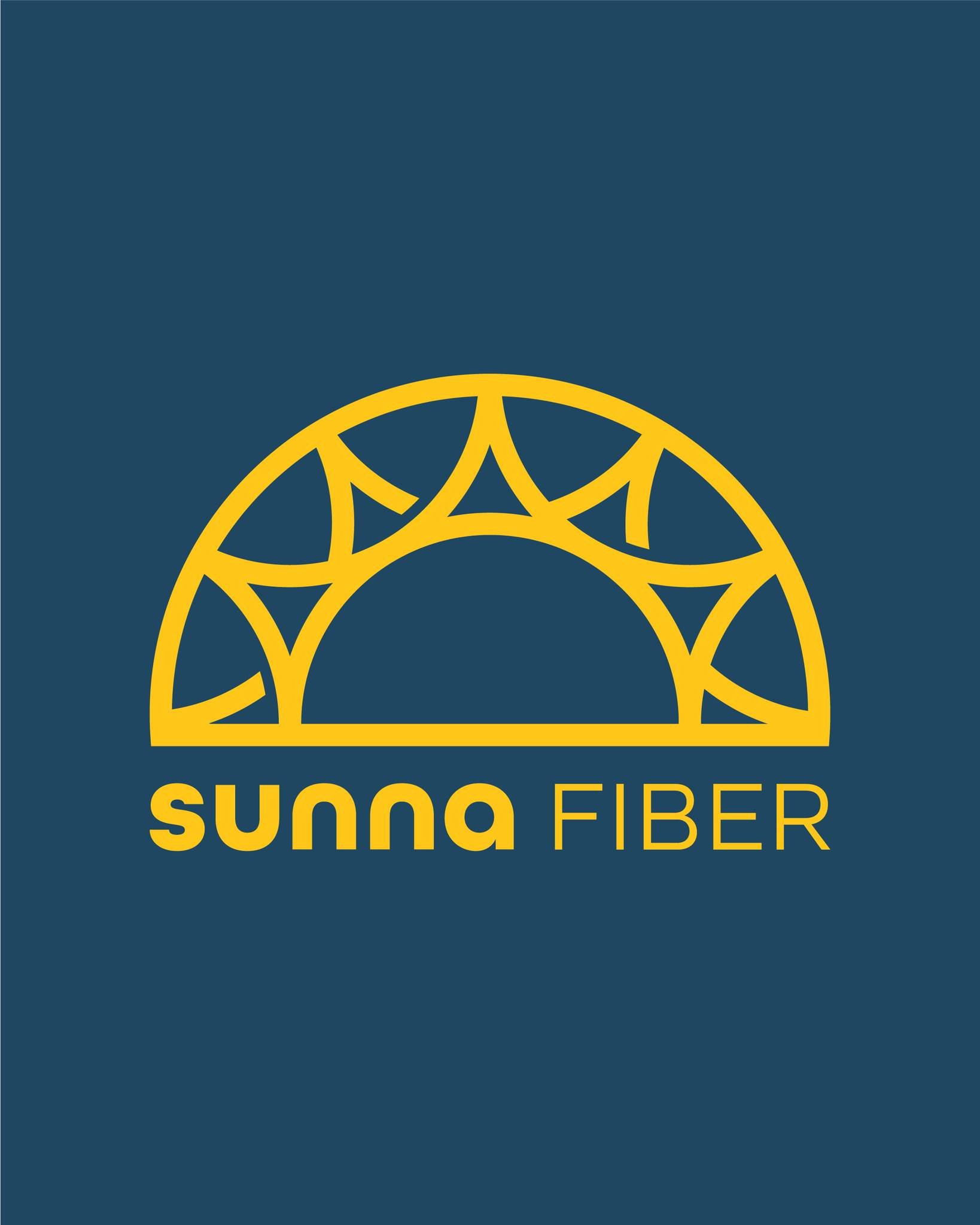 Primary logo design for Sunna Fiber.