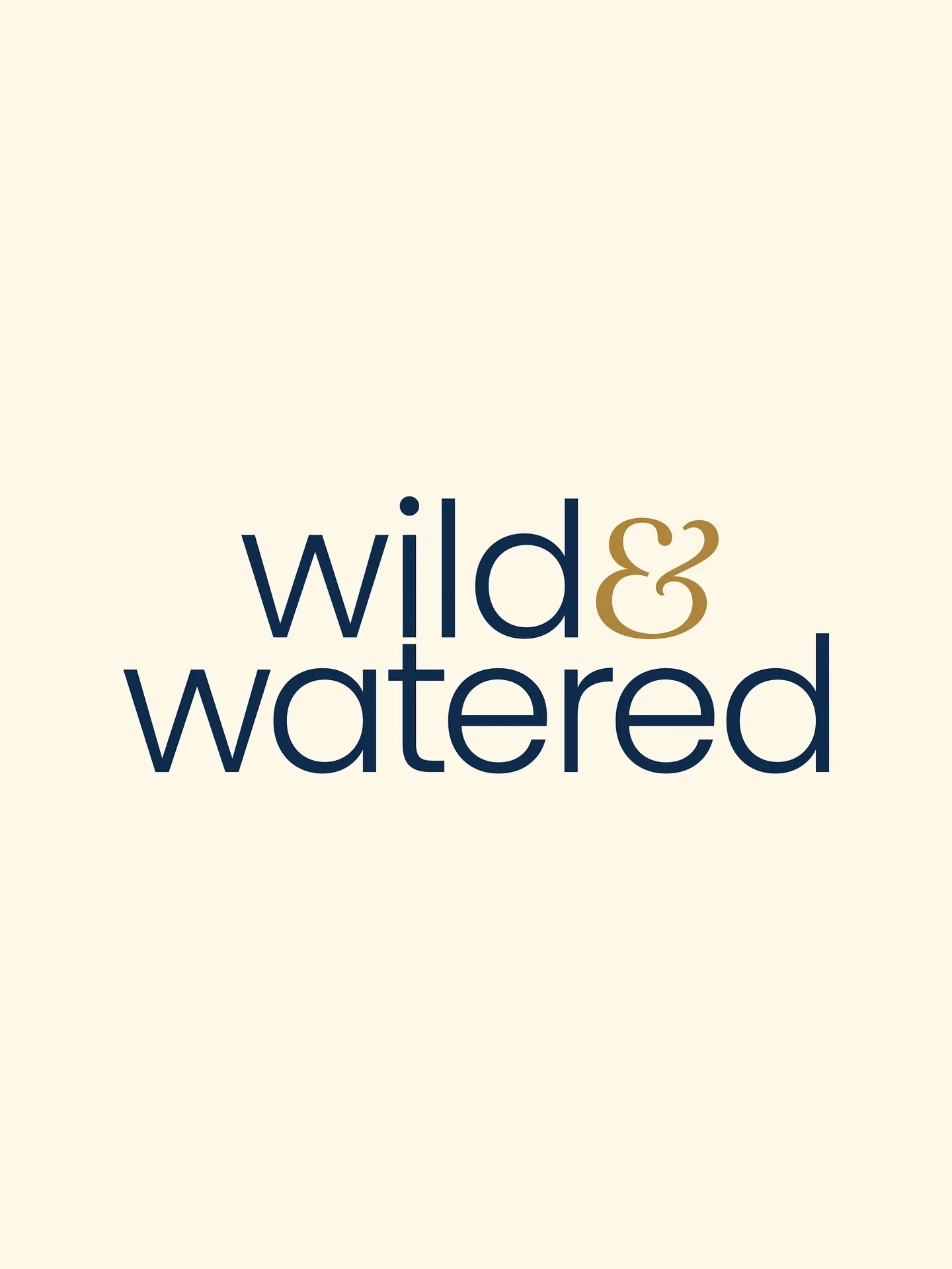 Primary Logo design for Wild &amp; Watered, a plant care and curation company in Spartanburg, SC. Wild &amp; Watered provides plant expertise and care for both residential and commercial clients.