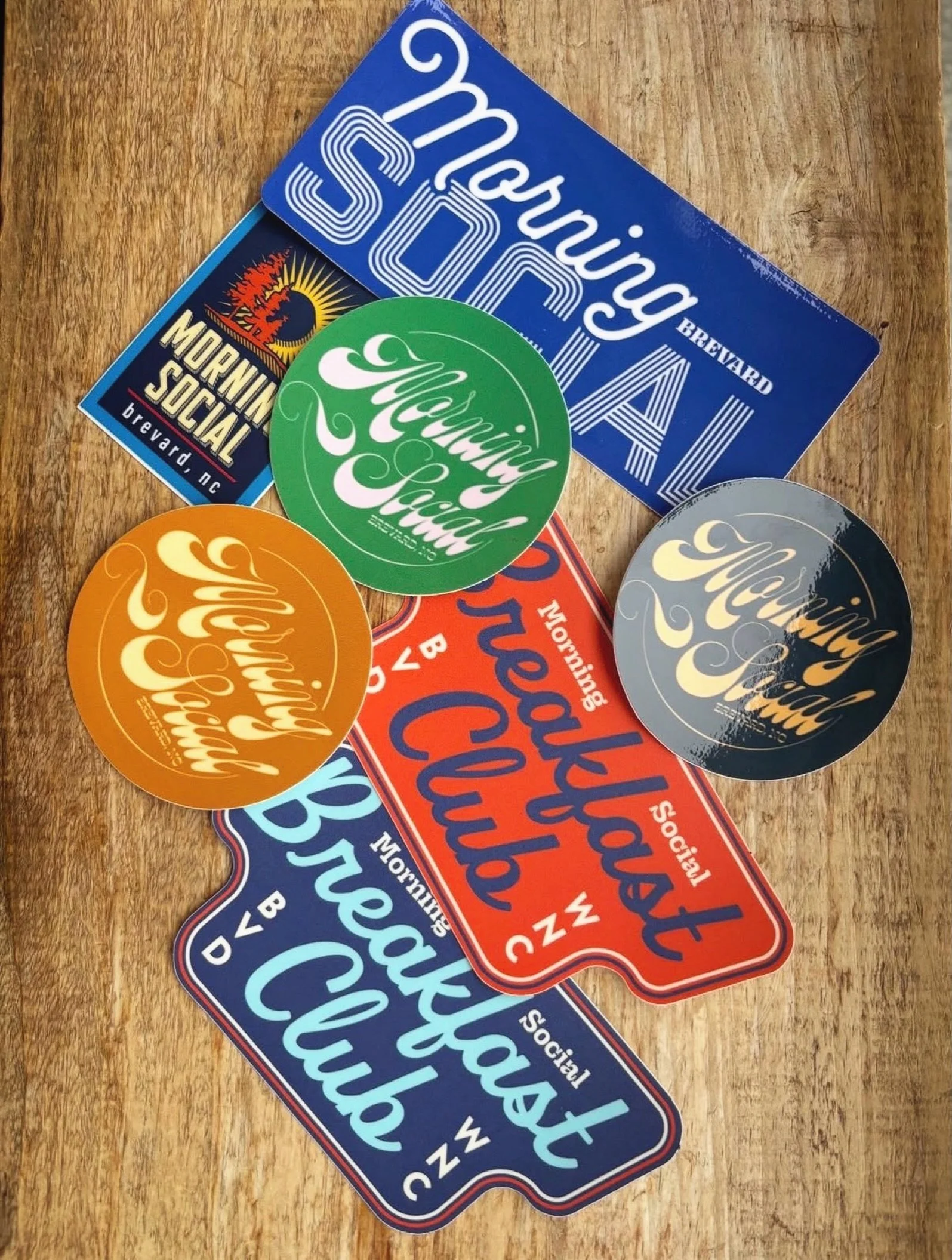 Fresh batch of stickers for @morningsocialbrevard