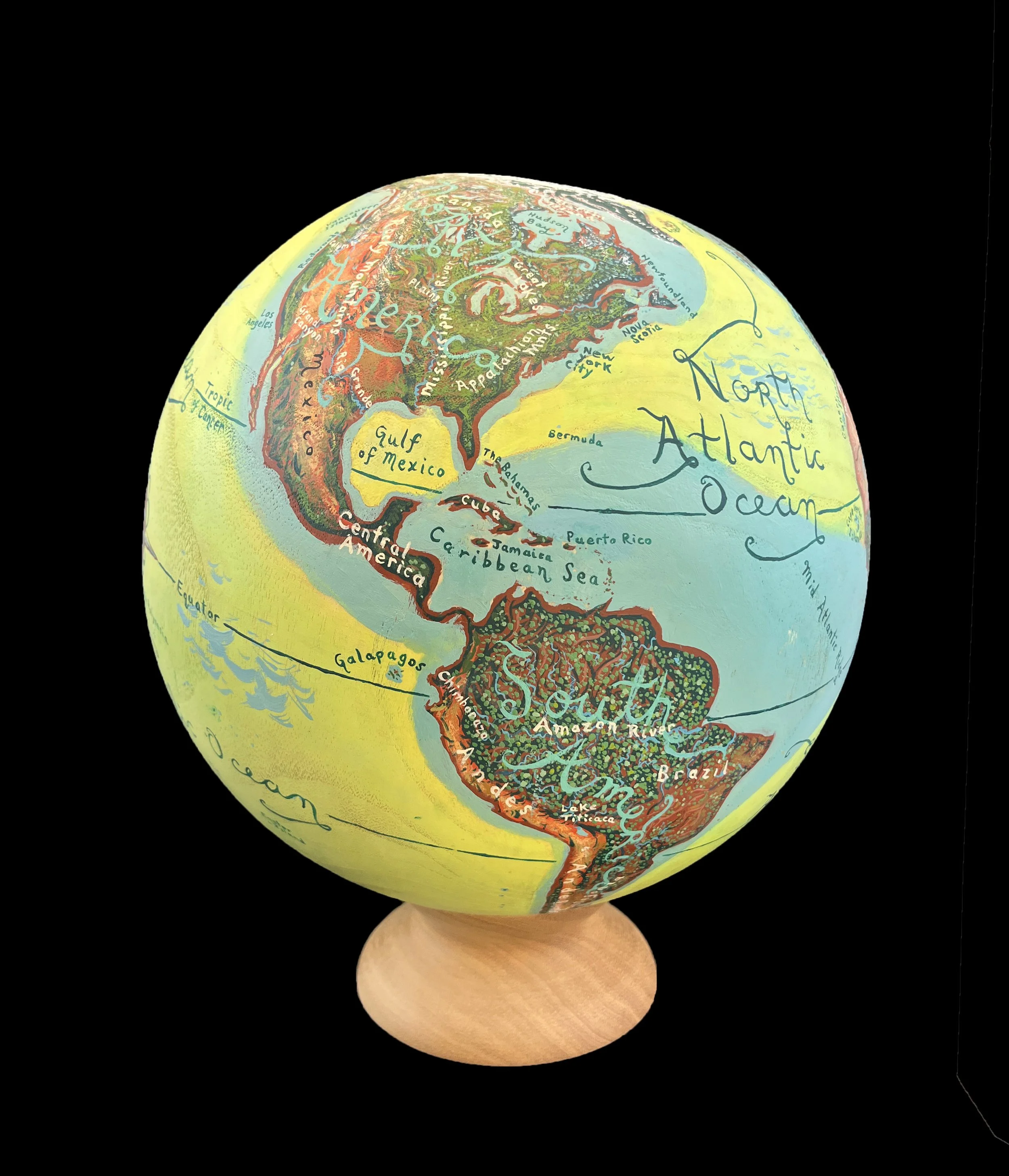 "Scripted World"  ~. $ 1500 (aud) / $ 1200 (usd)  ~ acrylic on solid sustainable timber ~ 25 cm / 10 in dia.