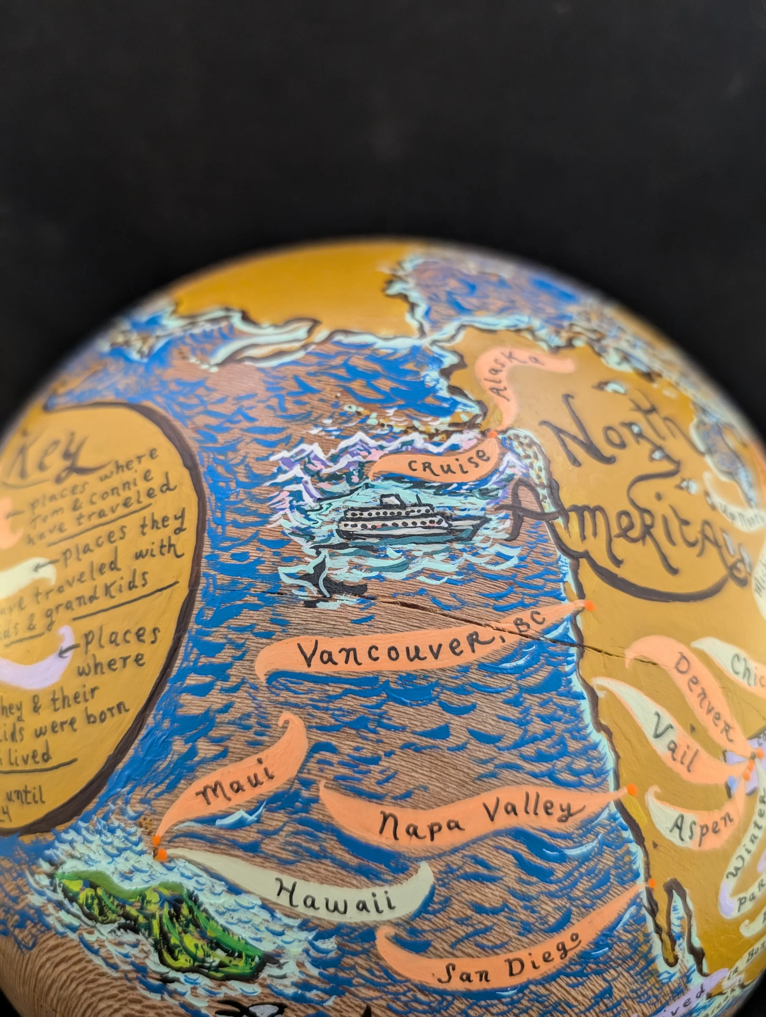 Connie globe west coast cruise.jpg