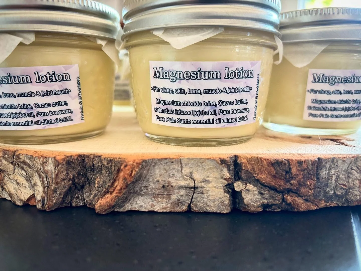 Sacred Sprouts Magnesium Lotion 🧴 

Incredible medicin3 for the skin, bones, joints, nervous system and so much more.  Our bodies require magnesium to regulate hundreds of essential biochemical processes including blood glucose and blood pressure, p