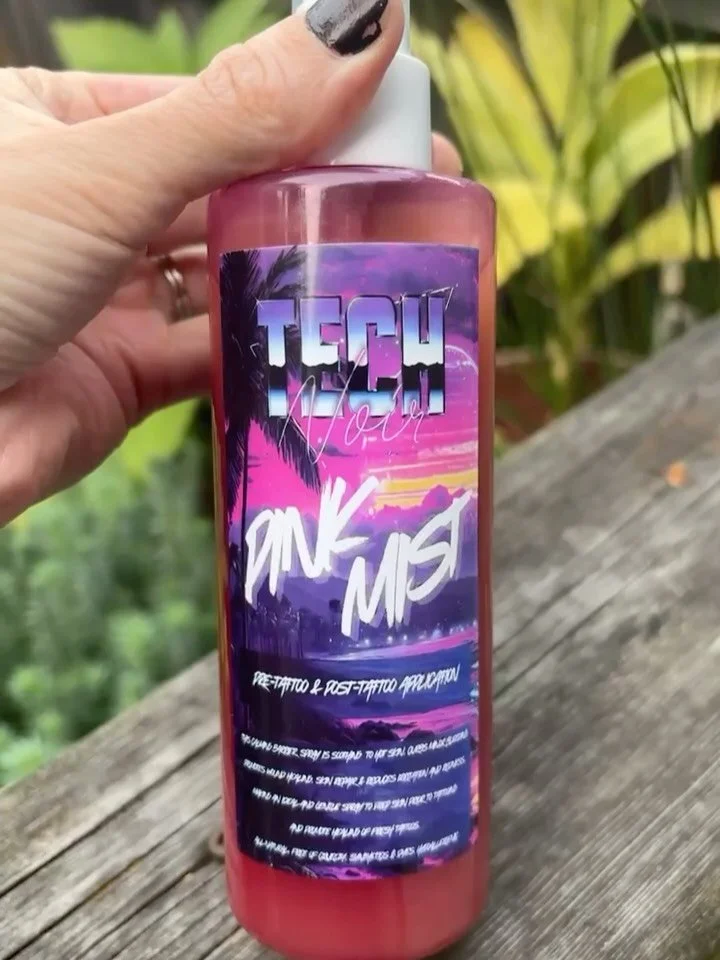 P I N K . M I S T 
and 6 years of Tech Noir Tattoos! 💥 

This September marked the 6th Year anniversary of Victoria&rsquo;s own, @technoirtattoo 💗! 
Co-owned by @tripptattoo and @mileskanne, with talented artists @pencilslayer and @sarahsavagetatto