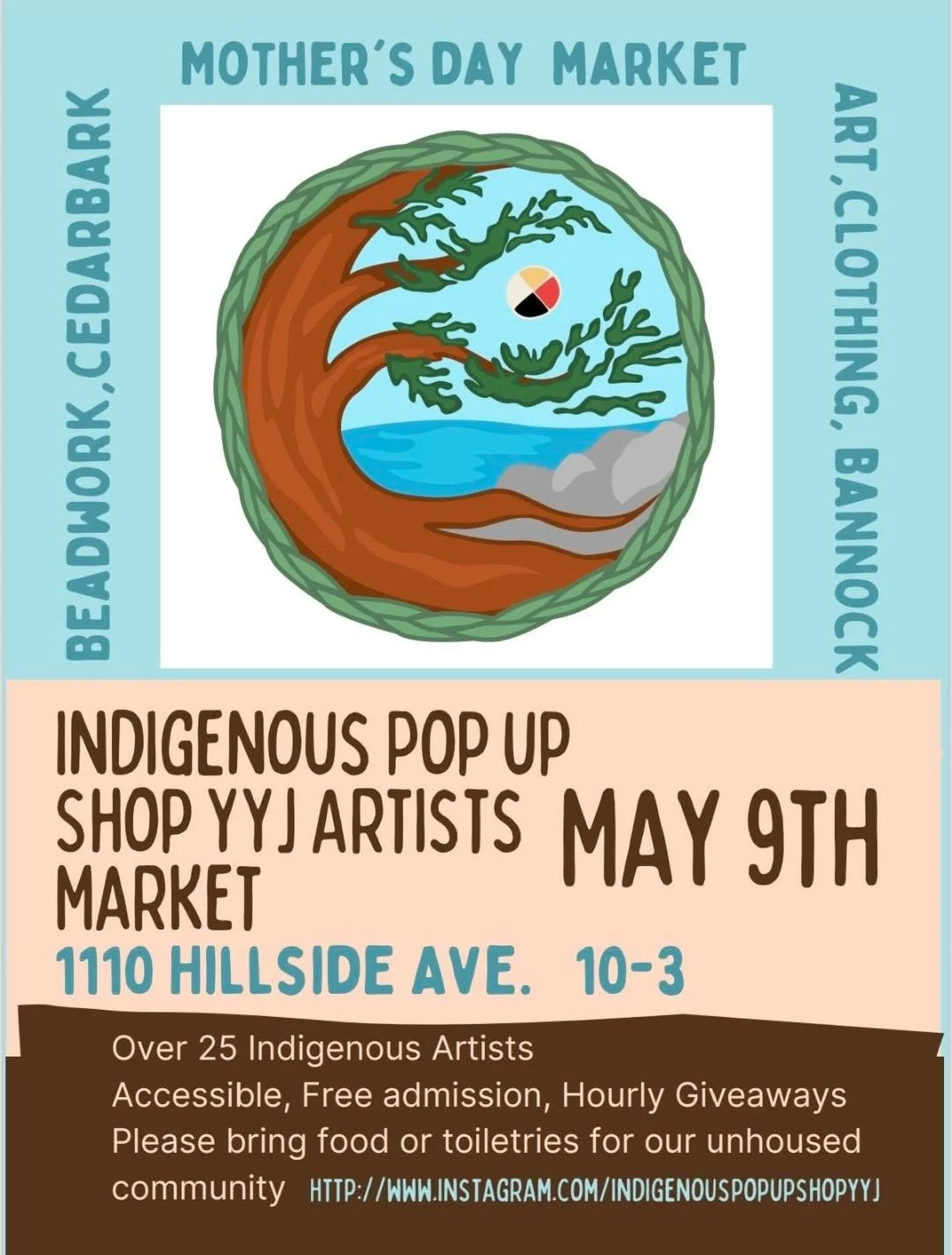 I&rsquo;ll be Vending at the @indigenouspopupshopyyj Mother&rsquo;s Day Market 🌸

Saturday, May 9th from 10-3 
1110 Hillside Ave at what was previously named &ldquo;Norway House&rdquo; and is now the VNFC Friendship Hall . 

Support your local Indig