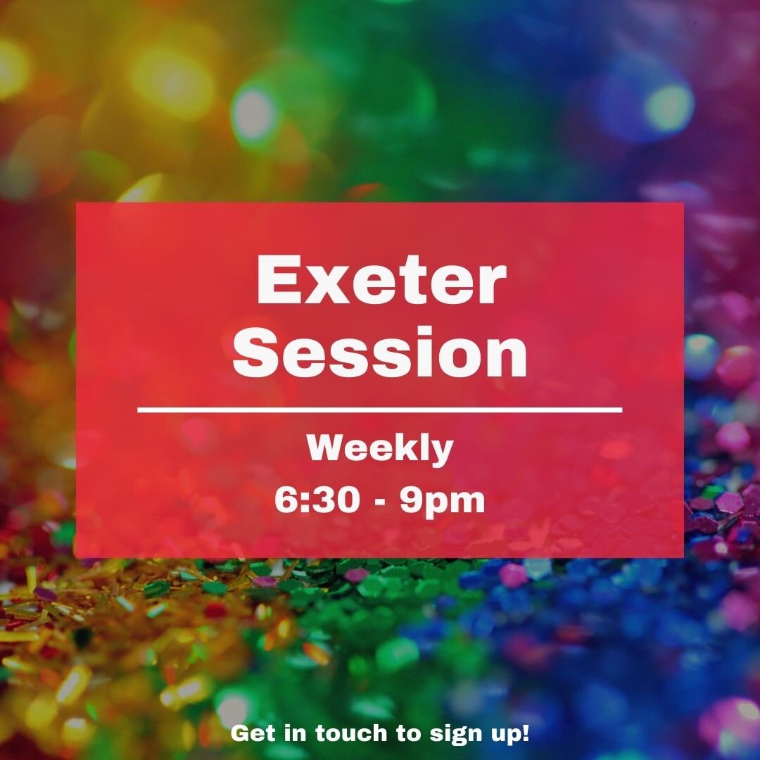 Our LGBTQ+ Exeter sessions run weekly 6:30pm-9pm. This session is for young people aged 13-19 in Devon. 

We also get up to lots of fun things including:
⭐ Cooking
⭐ Creative artsy activities
⭐ Trips out
⭐ Games
⭐ And much more

During our sessions w