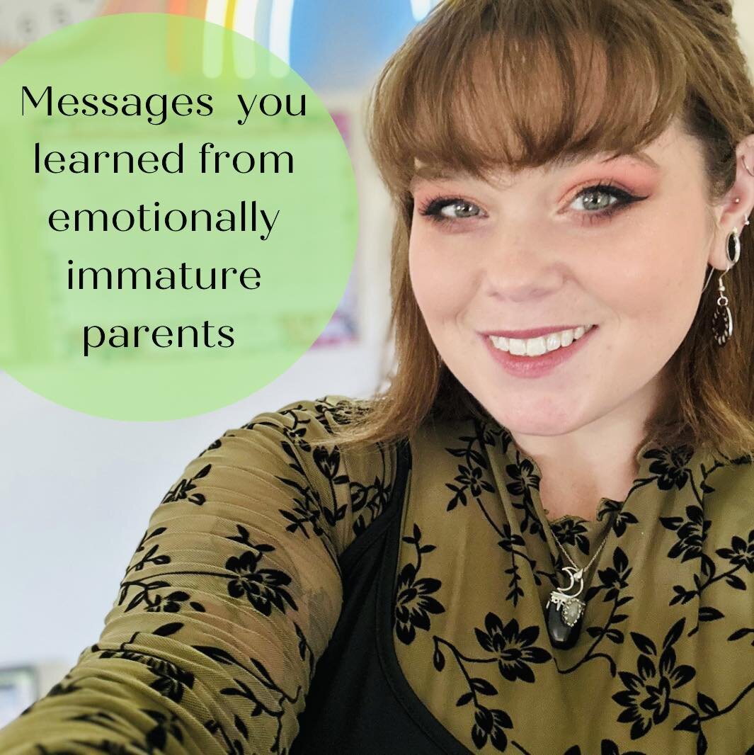 We all internalize messages we pick up from the way that our parents interact with us when we are children. When you have emotionally immature parents some of the messages you might have learned are: 

1. I am an annoyance, 
2. I am not worthy of lov