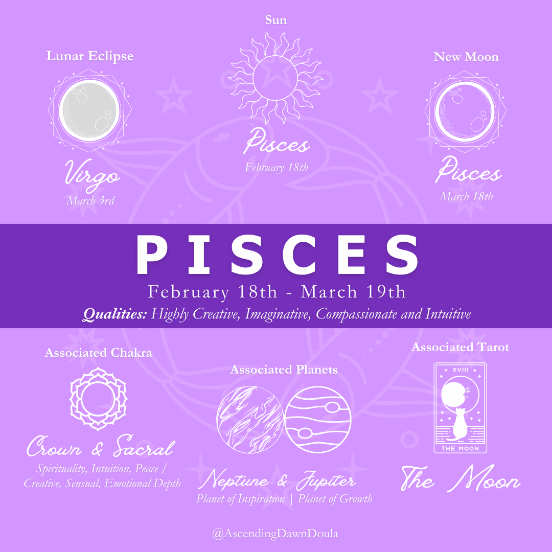 Ascending Dawn Doula, LLC - Pisces Season!