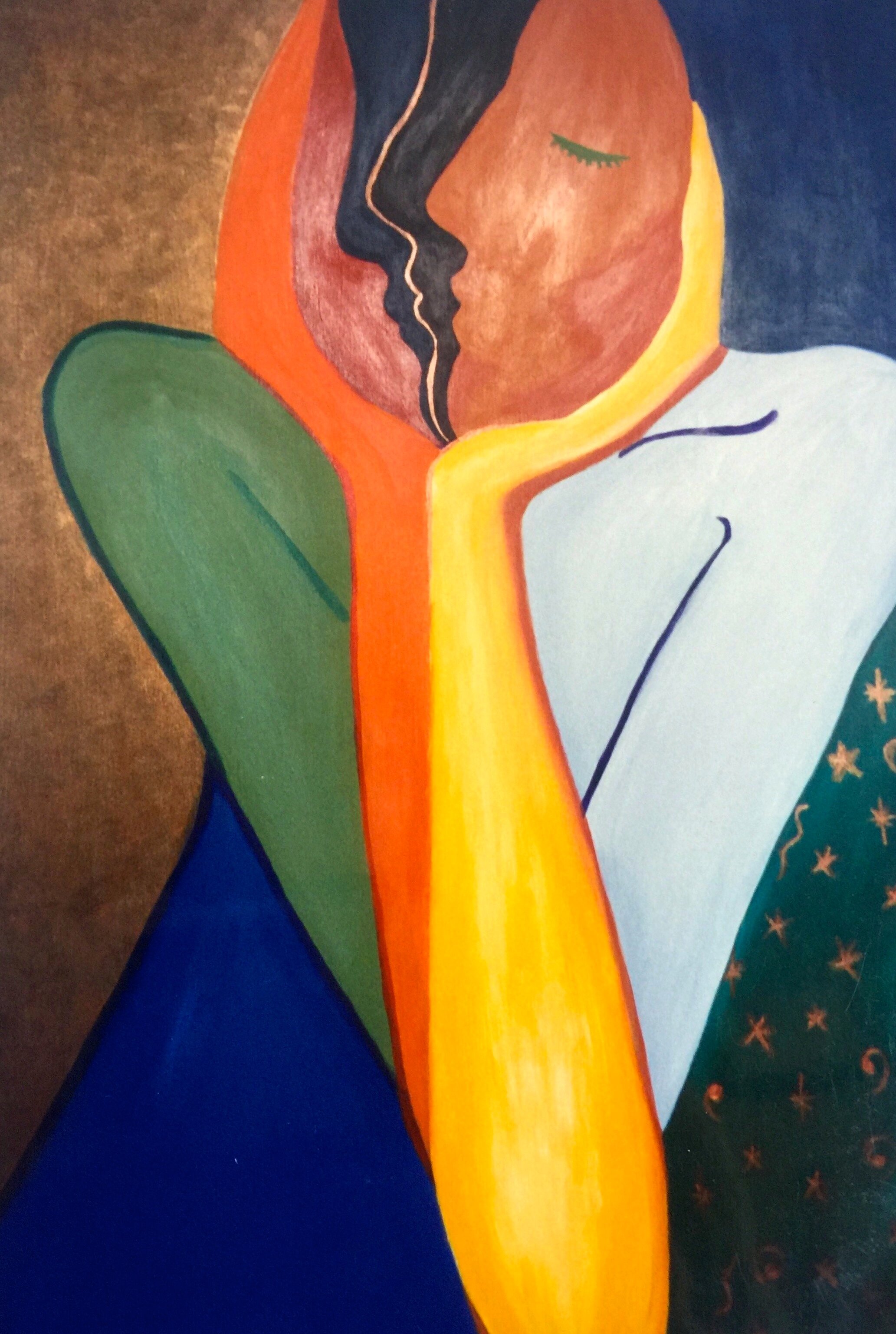 "Caretas III"
Acrylic on Masonite Board.  48"x32"
SOLD