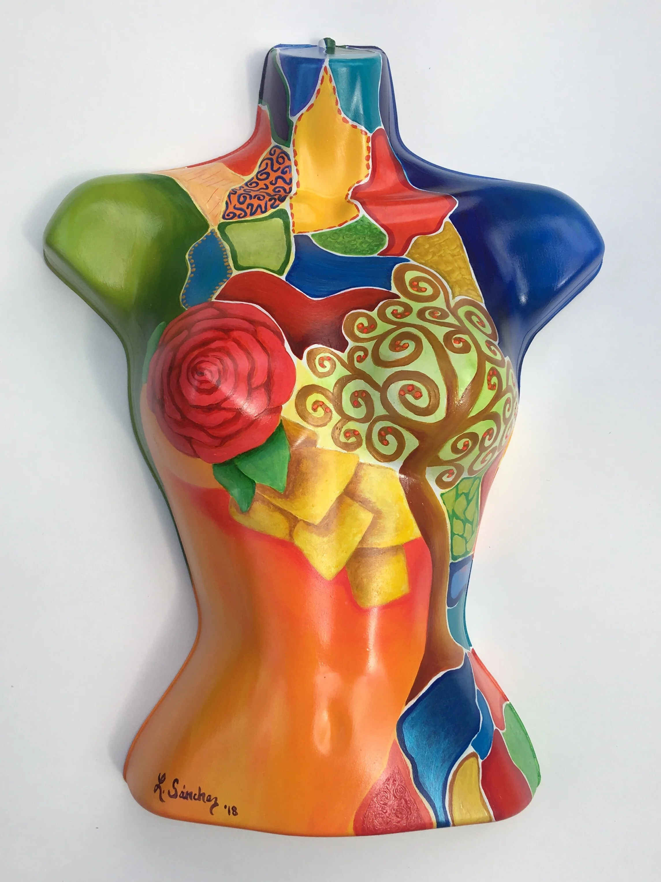 Acrylics Bust. 
Donated to EduCancer.