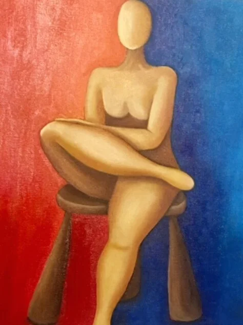 "La Piernuda"
Oil on Canvas.  20"x16"  SOLD