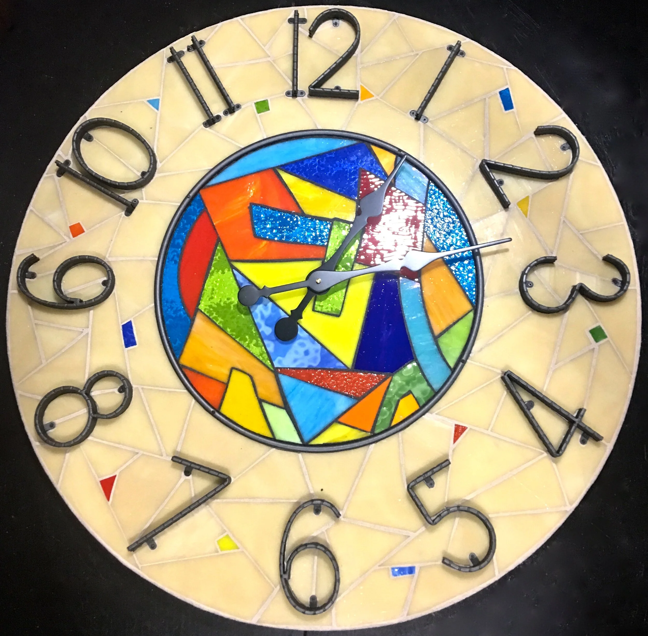 Vitro-Mosaic Clock  - SOLD