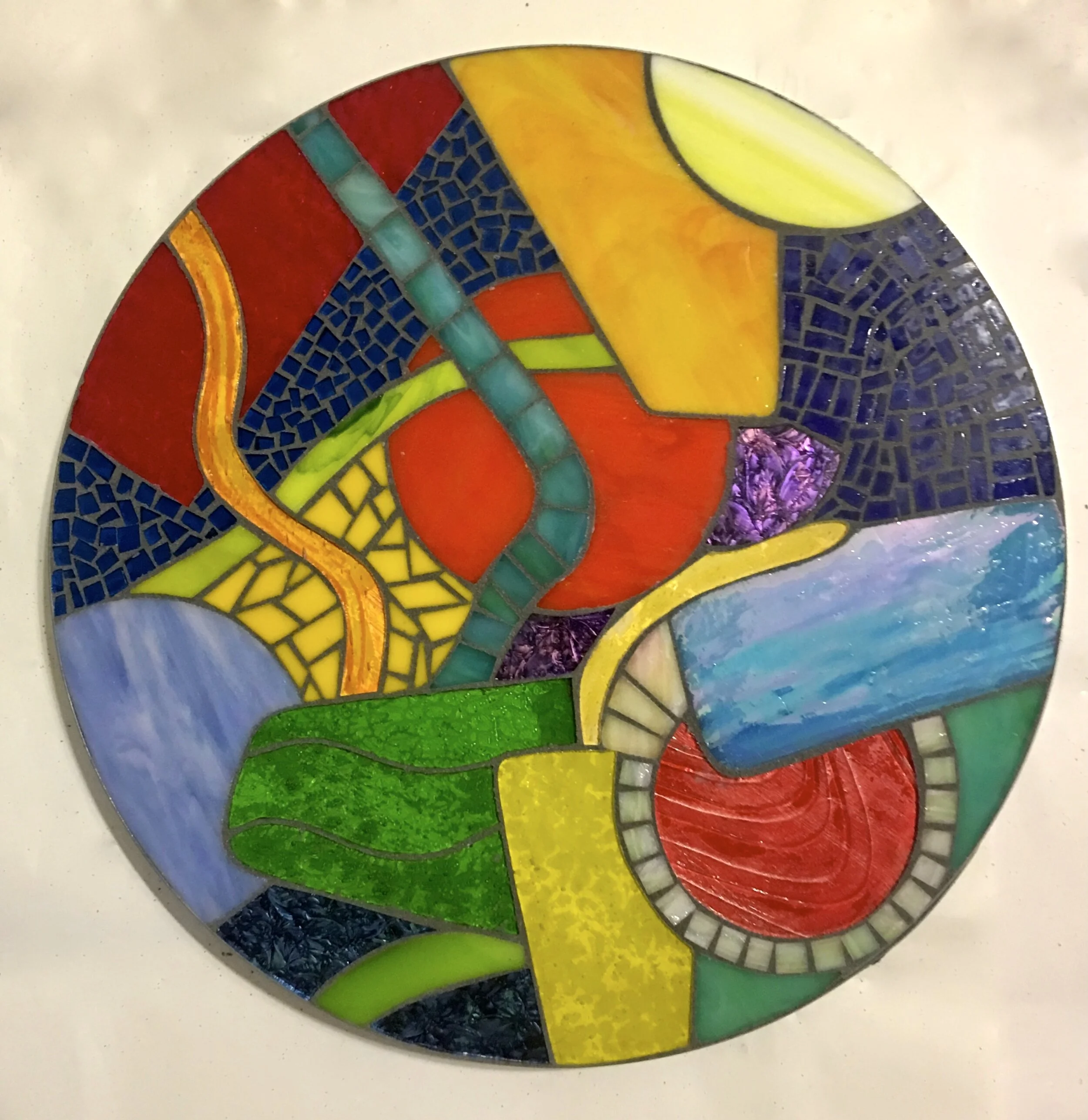 Untitled  -  
Vitro Mosaic.  14" Diam - SOLD