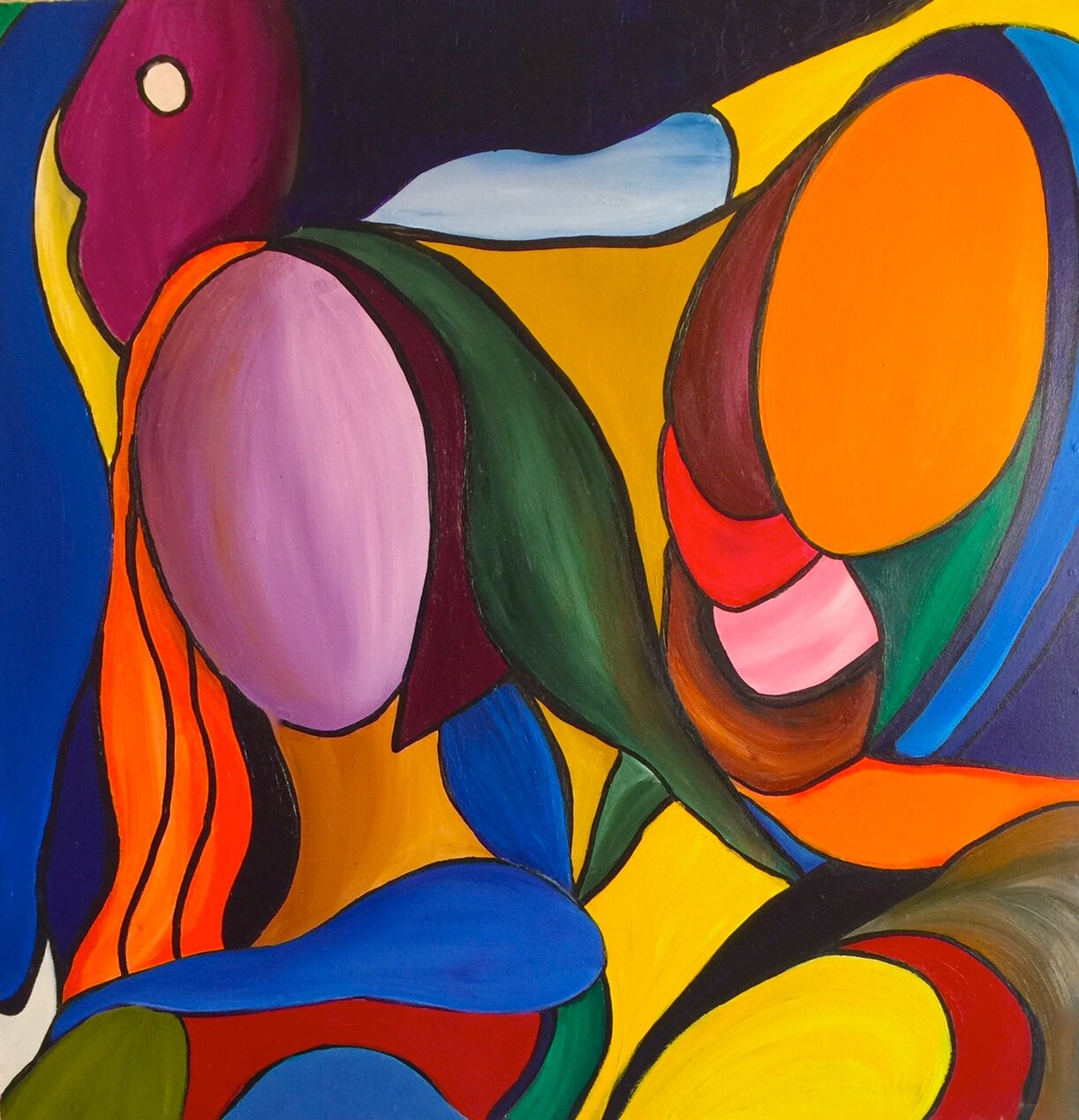 "Las Monas"
Acrylic on Masonite Board.  24"x24"  SOLD