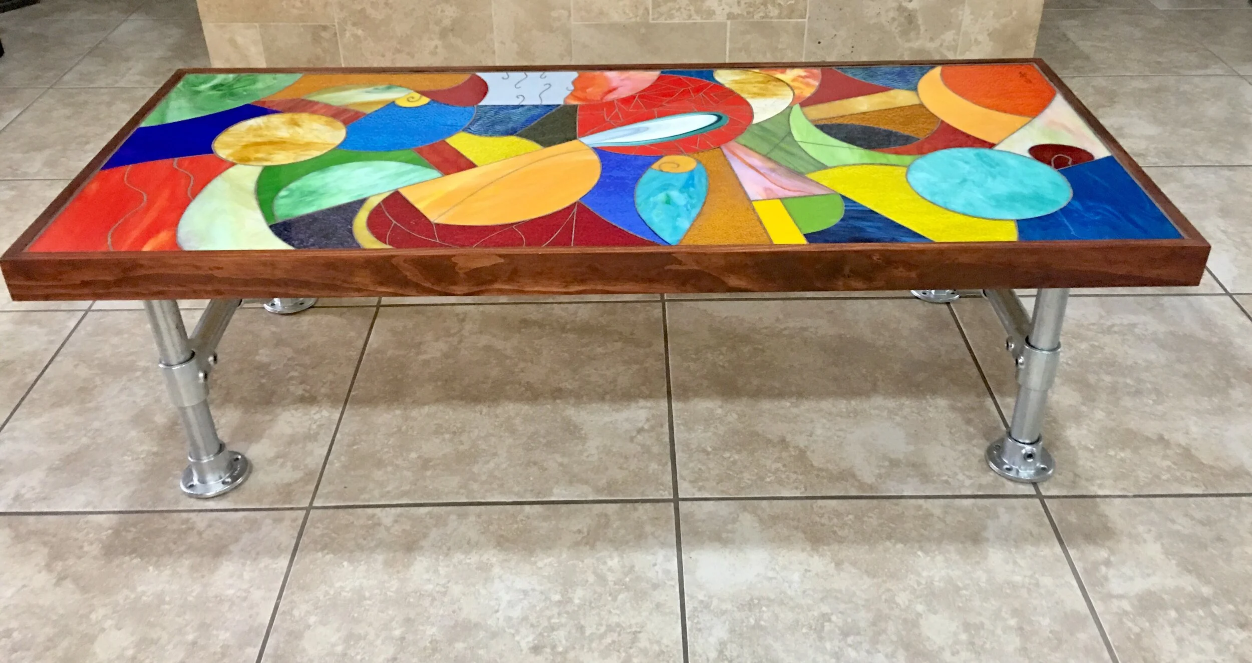 "Renacer"  -  
Vitro-Mosaic Table.  