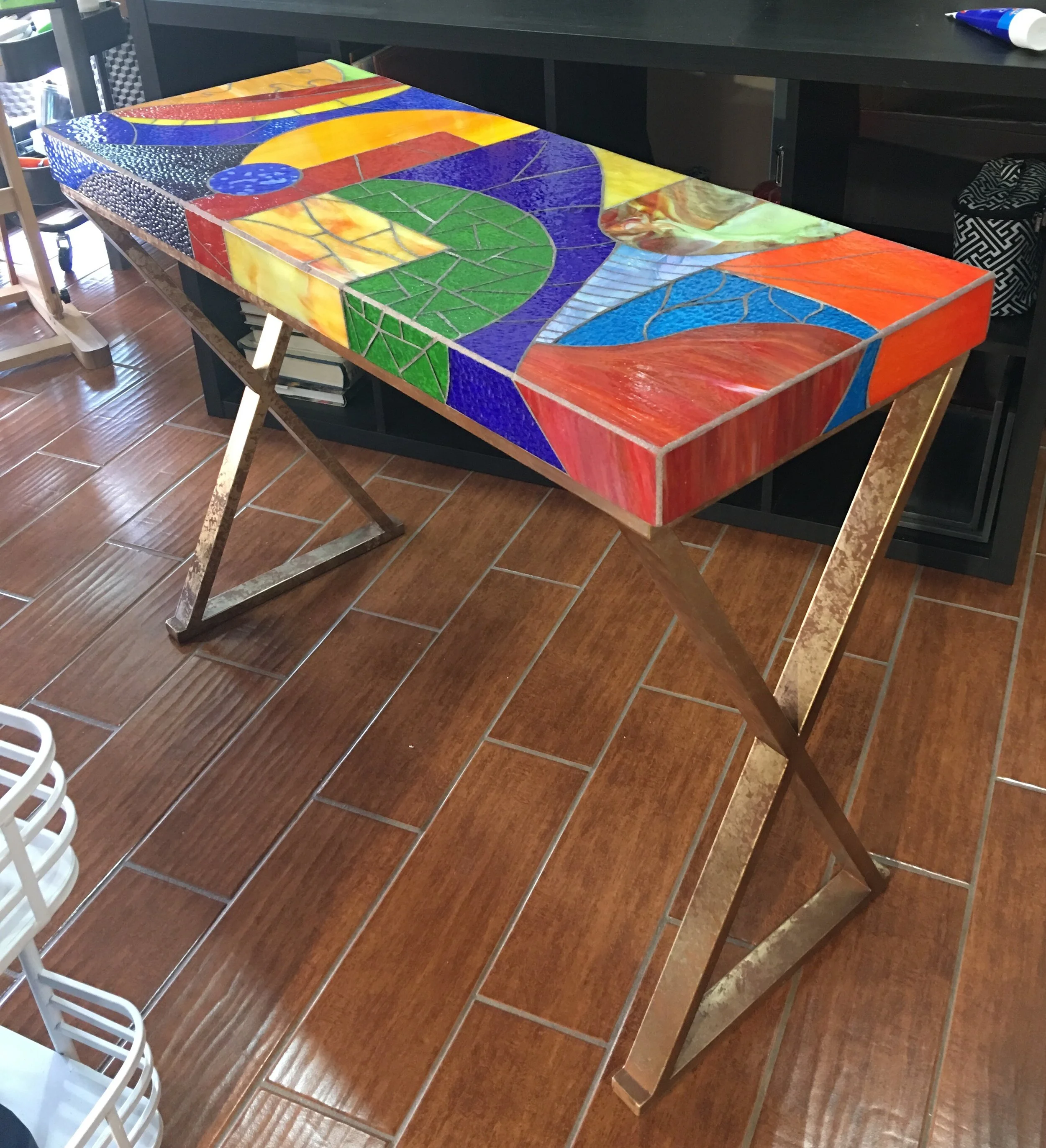 Vitro-Mosaic table. -  SOLD