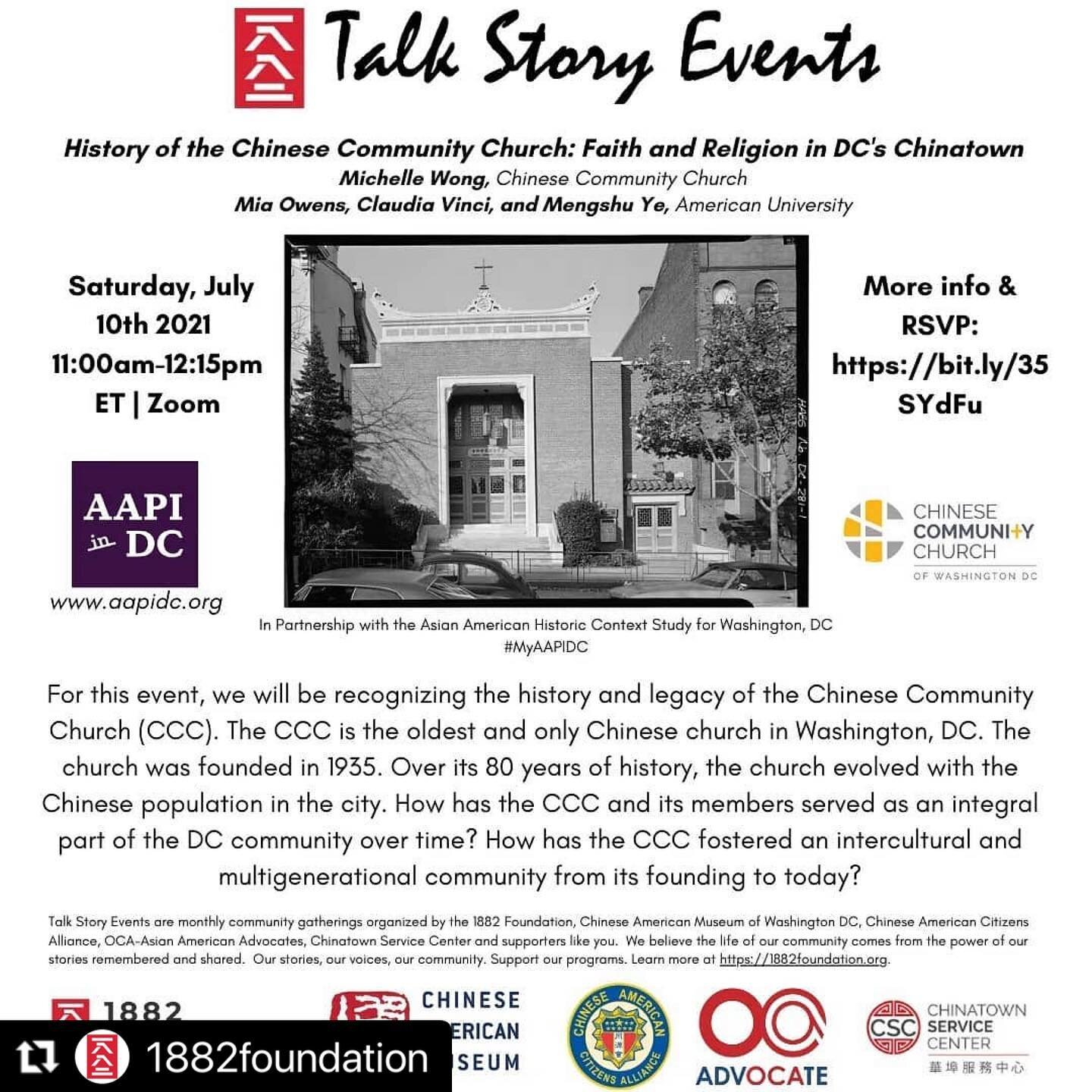 Join us this Saturday!!! #Repost @1882foundation
・・・
Hello everyone! Come join us in our upcoming Talk Story! on July 10th! Further details as well as the registration link can be found through the link in bio @1882foundation. Hope to see you there!