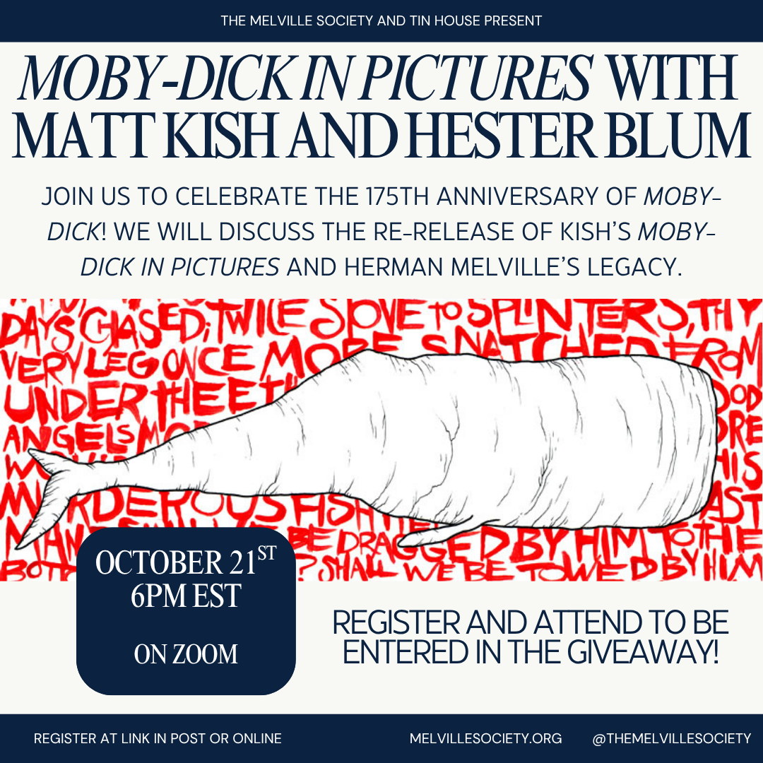 Save the Date! October 21st at 6pm EST: Moby-Dick in Pictures with Matt Kish and Hester Blum