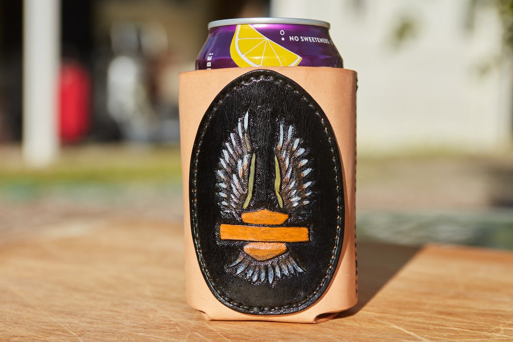 Chattanooga Leather Koozie - 12oz Regular or Skinny Cans – NativeMade™