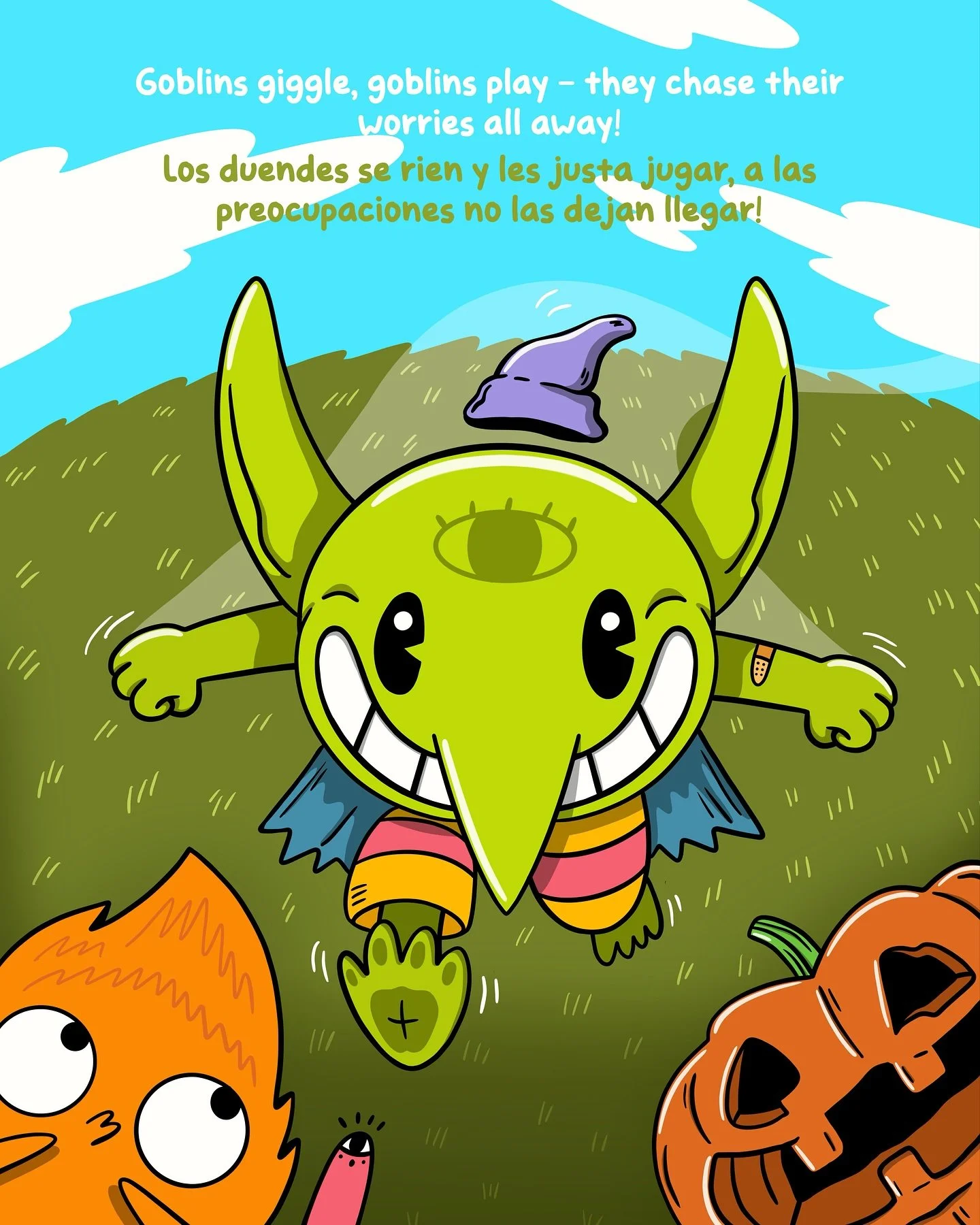 What’s this?! A little mindful goblin!?β¨ According to eye witnesses, he’s been running around screaming “more fun, less worry!!” to any creature he sees. He even told Twitch π₯ not to forget to add more play into his day πβοΈ