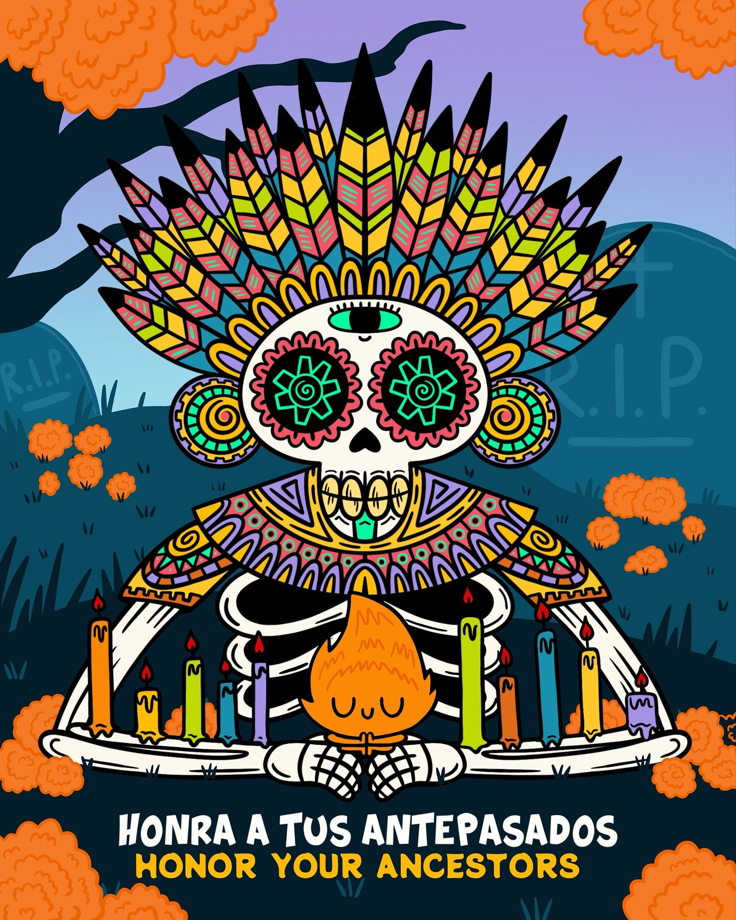 Today is D&iacute;a de los Muertos 💀🎉 (and tomorrow too- we celebrate it Nov 1-2). It&rsquo;s a special Mexican tradition that honors the memory of our loved ones who have journeyed to the spirit world 🌎✨

I love this tradition, because it views d