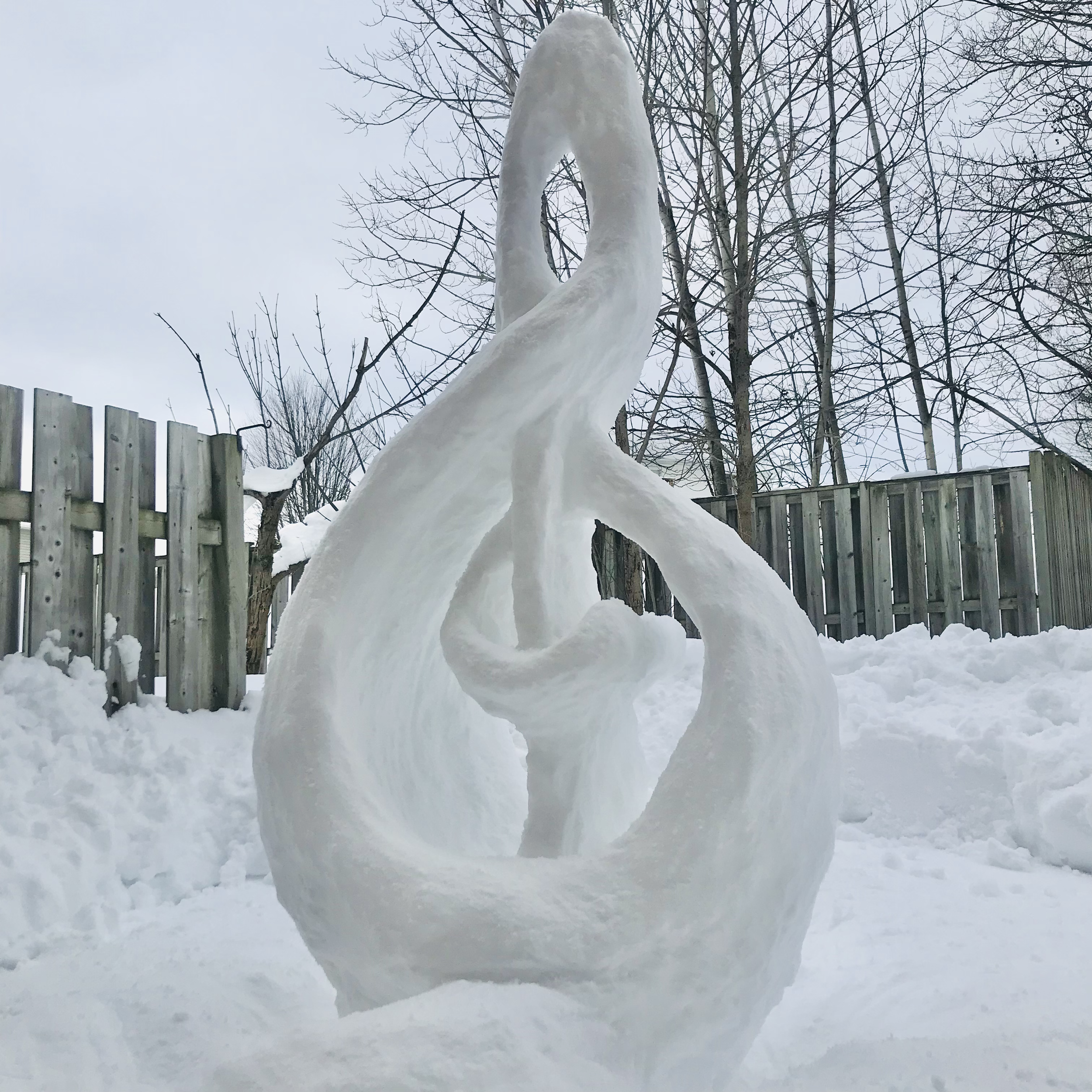 Snow sculpture 