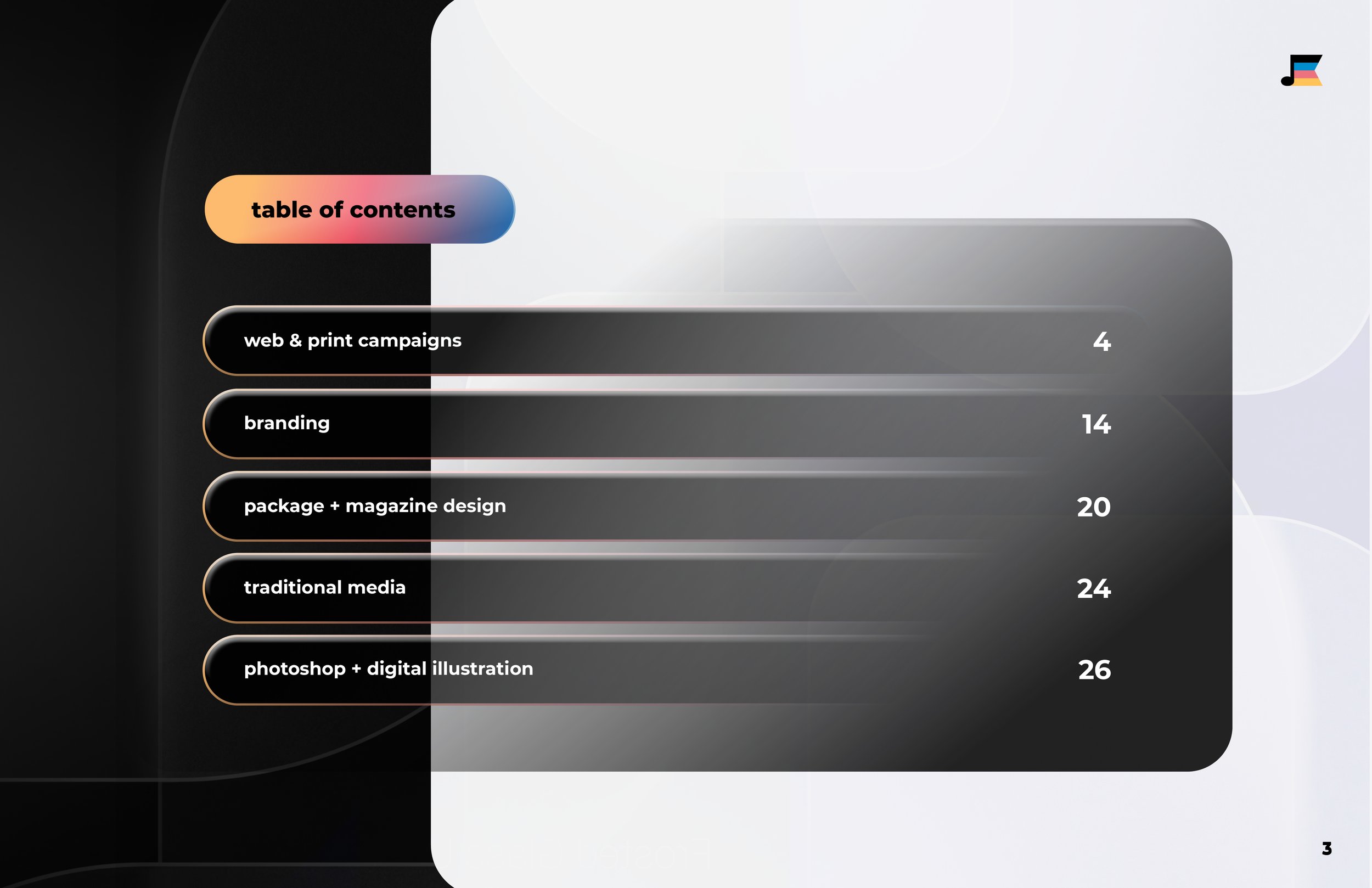 table of contents

