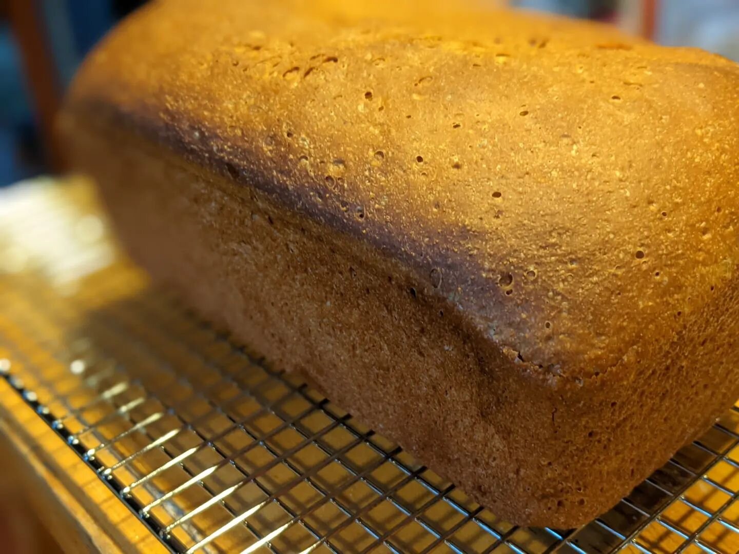 This ain't ya Mama's Anadama (bread).

Trying our hand at some yeast breads, because why not?

This is called Anadama bread. It's made with cornmeal, molasses, rye and wheat flours.

How did it get its name?

Legend has it that a fisherman, angry wit