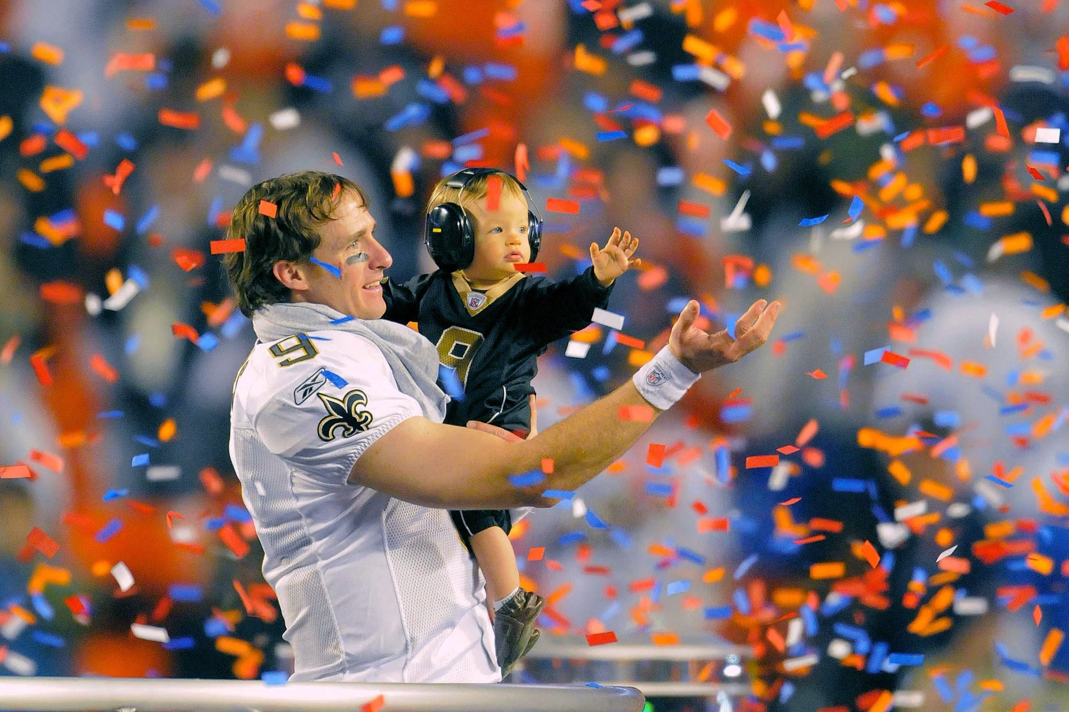 Congrats to the 2026 Pro Football Hall of Fame class. Especially @drewbrees - celebrating with his son after winning the Super Bowl over the Colts. And @larryfitzgerald scoring a touchdown that gave his Cardinals the lead late in the Super Bowl again