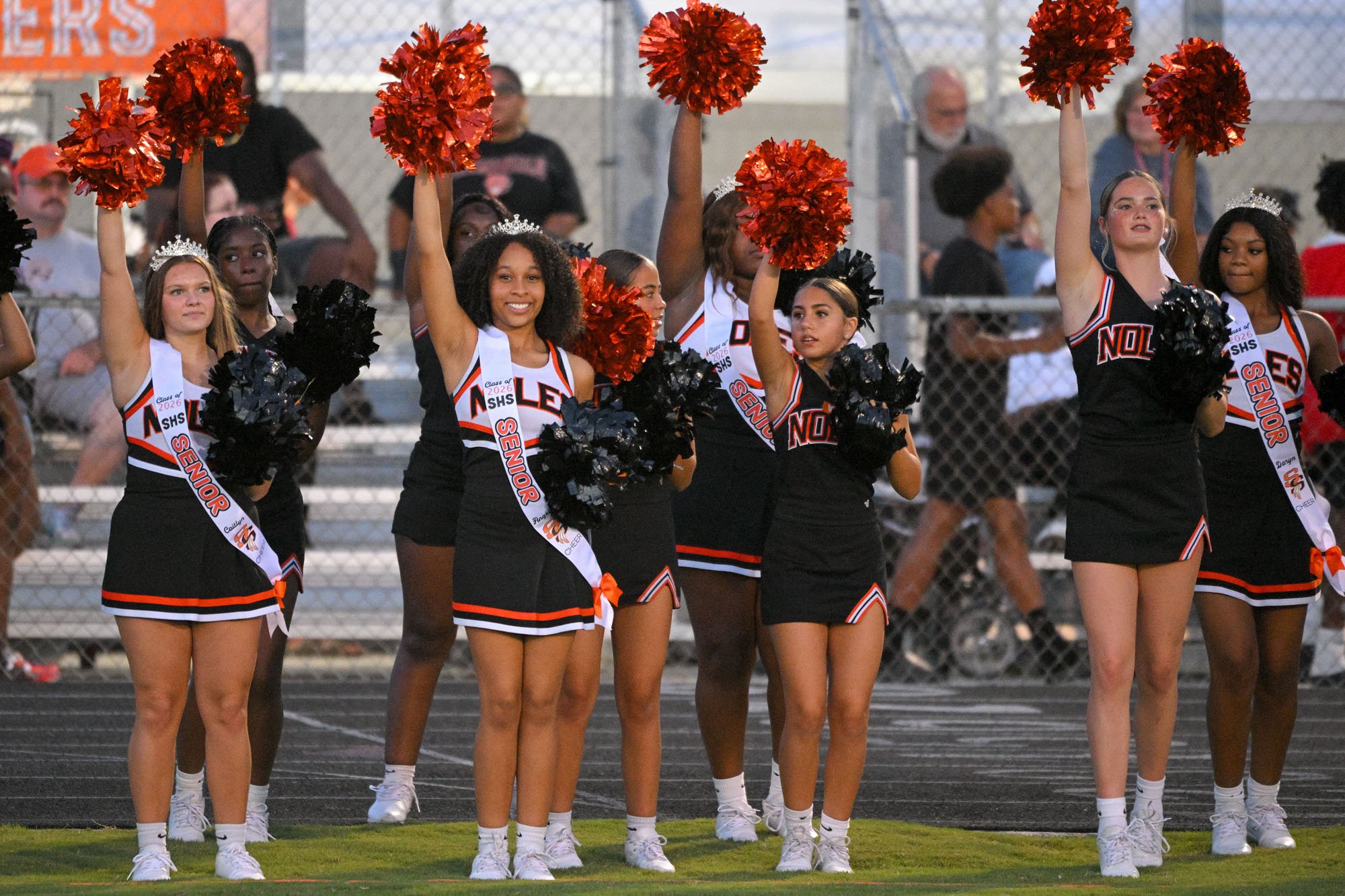 Friday Night Lights isn't just about the football game. Dance team, cheerleaders, and, of course, the band. Our drumline always puts on a post-halftime show in front of the student section. This week, it included a HOCO proposal. #Football #Band #Dan