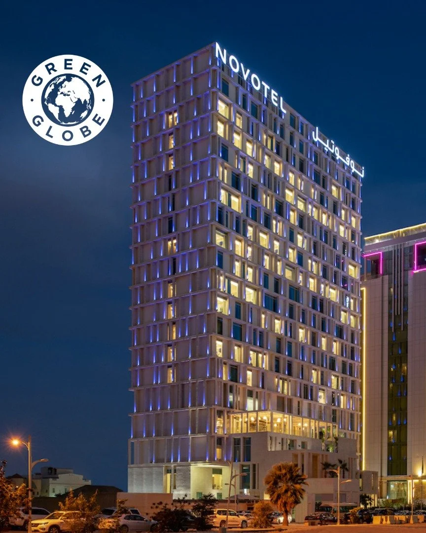 With scenic Olaya street views, Novotel Riyadh Sahafa is located in the heart of Riyadh in Saudi Arabia between the central business district and the international airport. The hotel was awarded its inaugural Green Globe certification in January this