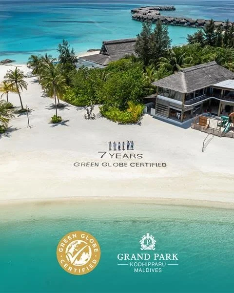 Grand Park Kodhipparu, Maldives has been awarded its 7th consecutive Green Globe Certification, achieving Gold Member status for the third time and reaffirming its commitment to sustainable island living.

Built around the philosophy of &ldquo;From R